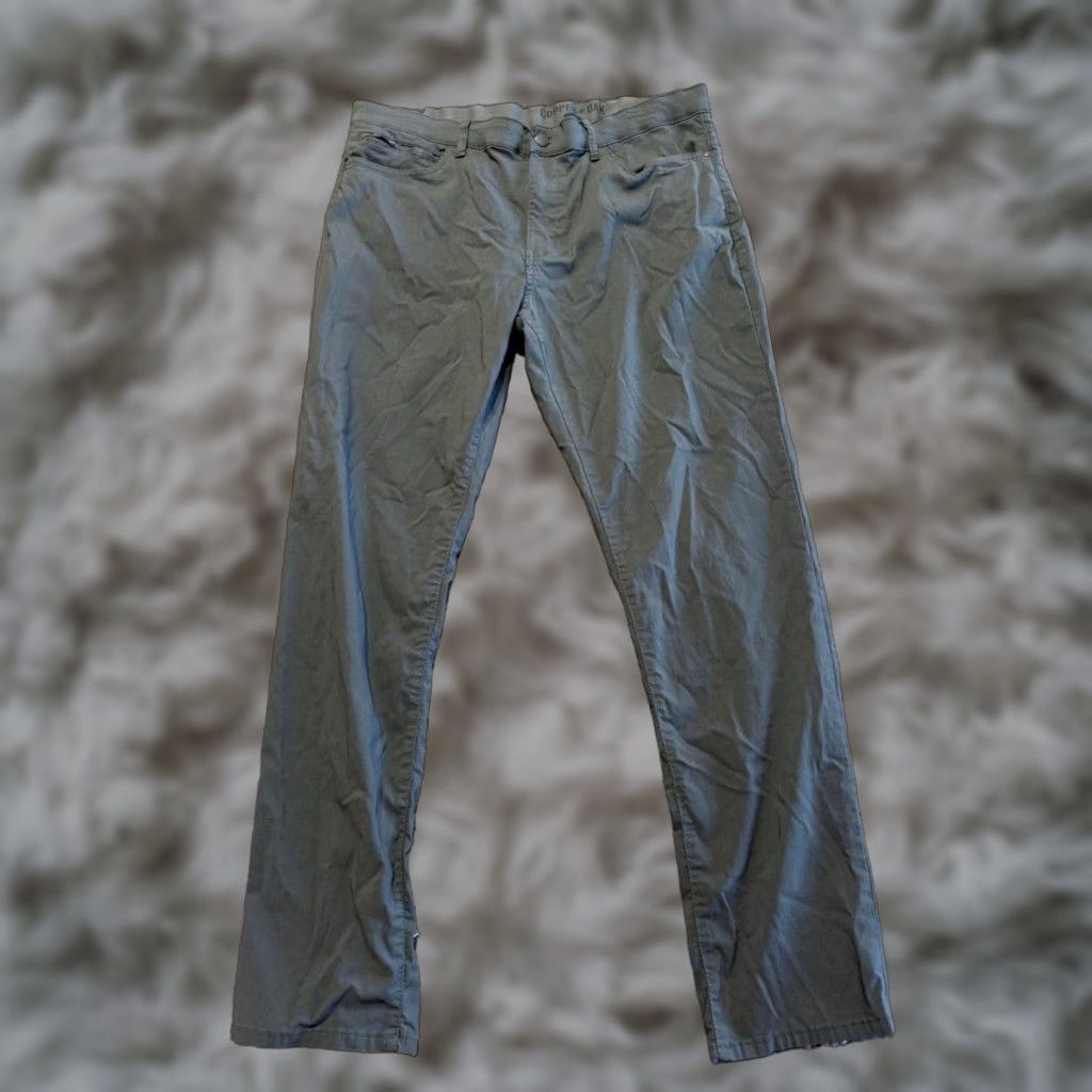 Vintage COPPER & OAK All Day Tech Pants Men's 38 x32 Dark Olive Slim Stretch Nylon Golf Chino Pants Size US 38 / EU 54 - 1 Thumbnail