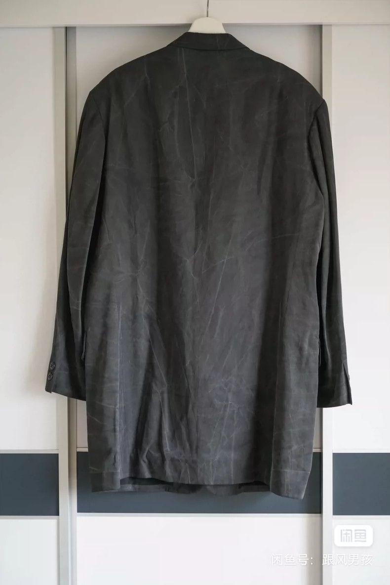 Yohji Yamamoto Yohji Yamamoto 98 SS crack-made Silk Overcoat 2503-Nextarro Size US M / EU 48-50 / 2 - 2 Thumbnail