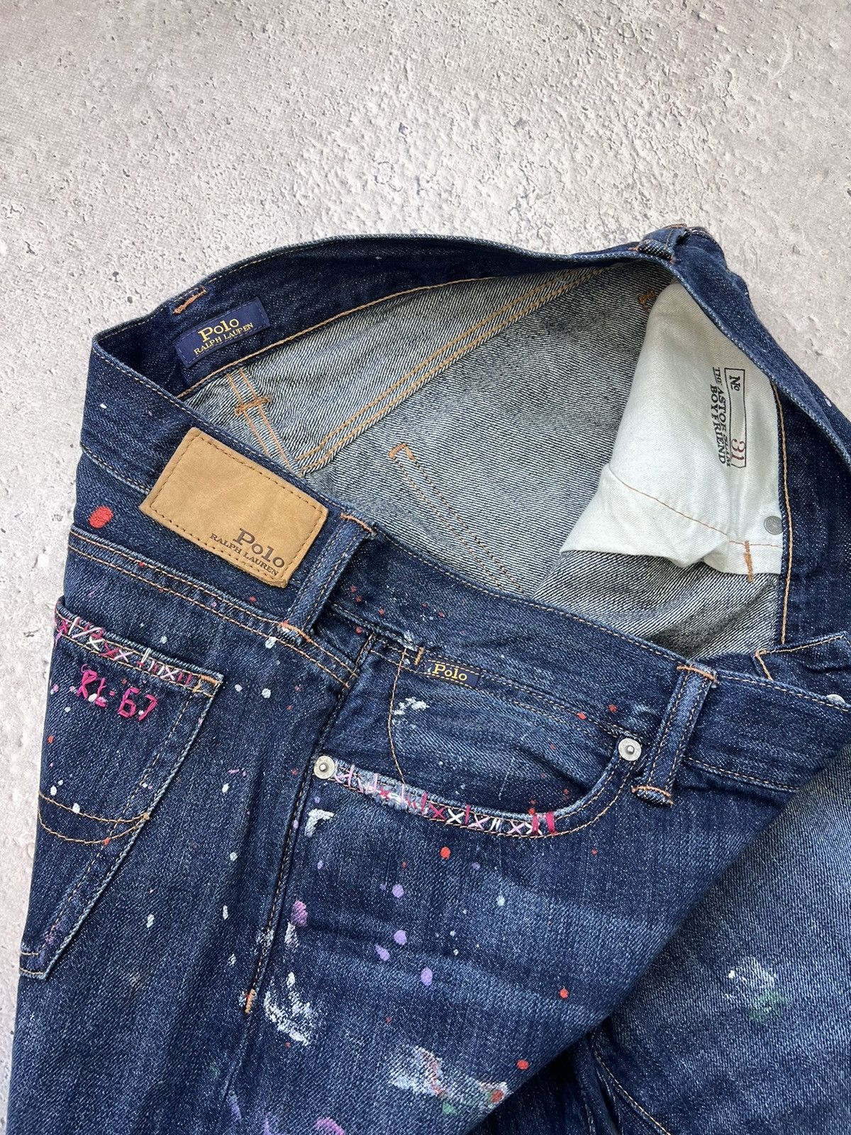 Denim & Supply Ralph Lauren × Polo Ralph Lauren × Vintage Vintage Denim & Supply RL Slim Distressed Denim Jeans 36×30 Size US 31 - 9 Thumbnail