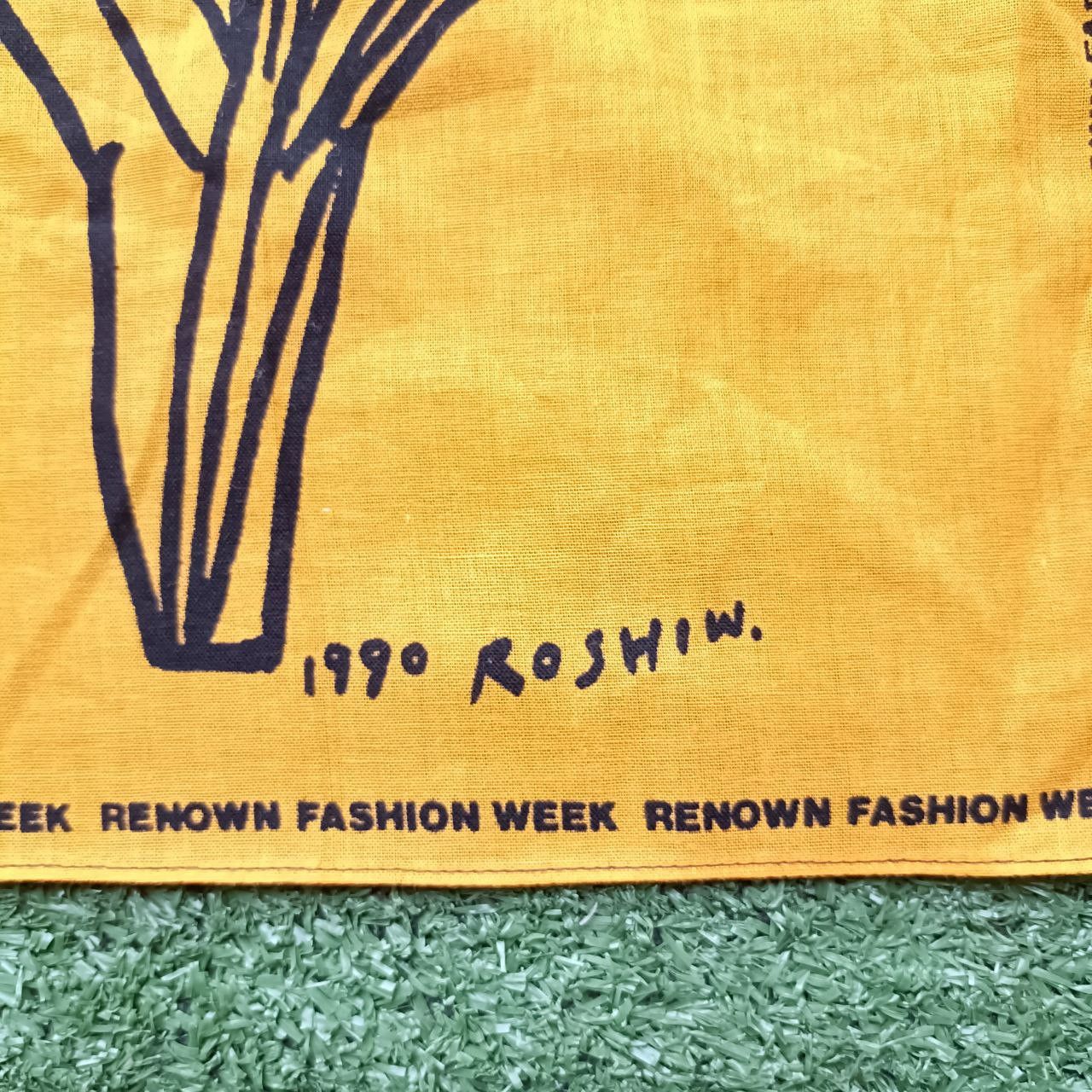 Other Vintage 1990's Roshiw Renown Fashion Week Handkerchief Size ONE SIZE - 1 Thumbnail
