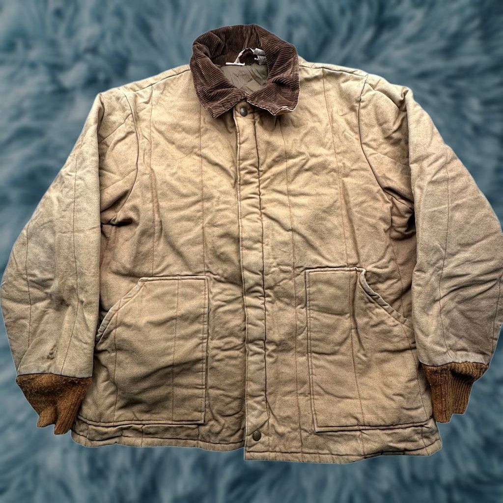 Walls VINTAGE Walls Blizzard Pruf Insulated Canvas Quilted Lined Jacket Men XL Brown Shirt? Size US XL / EU 56 / 4 - 1 Thumbnail