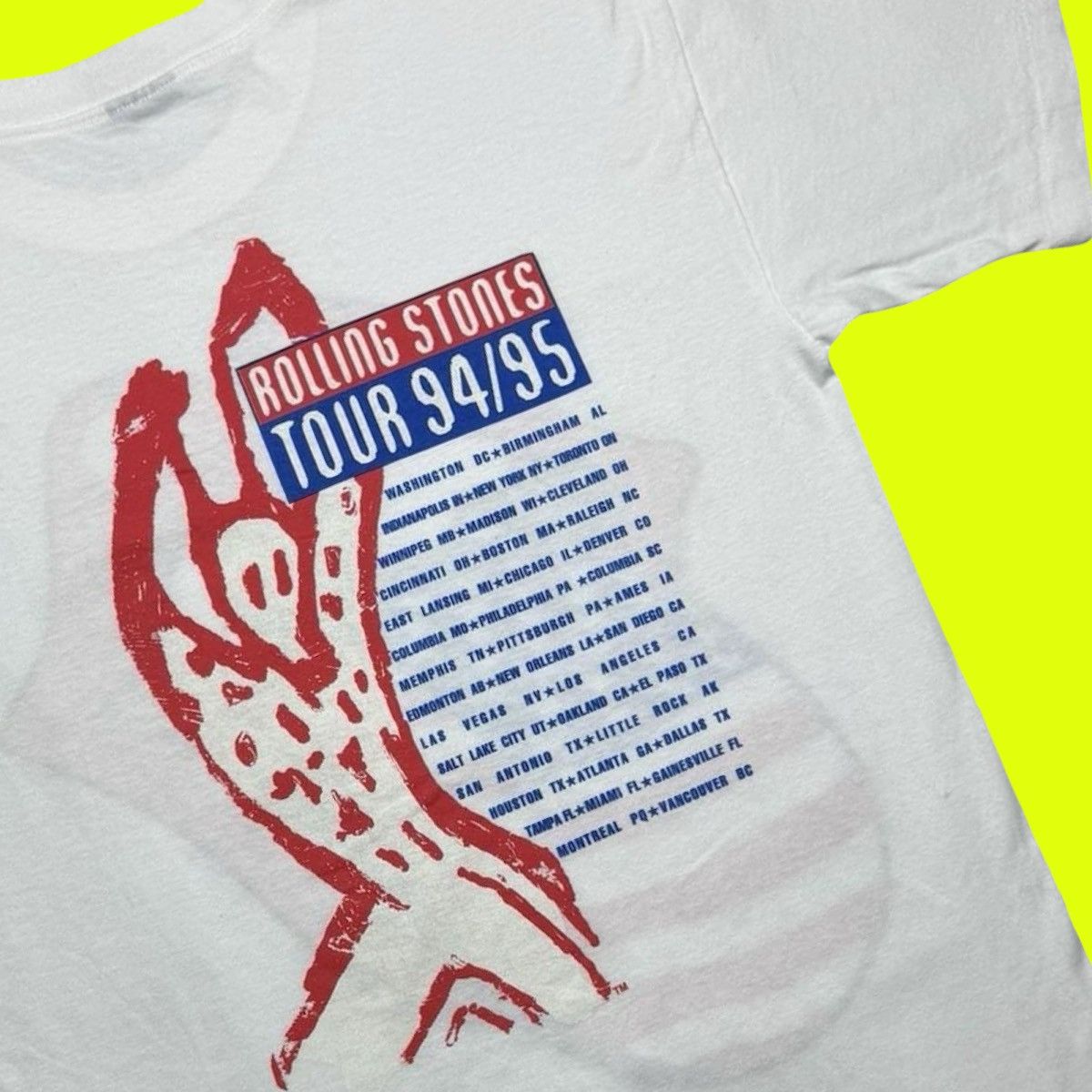 Brockum 1994 Rolling Stones Voodoo Lounge Tour Tee L Brockum Size US L / EU 52-54 / 3 - 10 Thumbnail