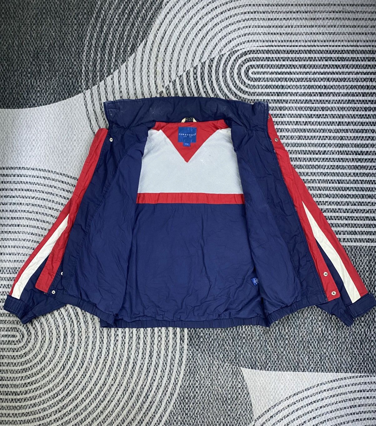 Towncraft 90s Towncraft Color Block Hidden Hoodie Zipper Jacket Size US XL / EU 56 / 4 - 7 Thumbnail