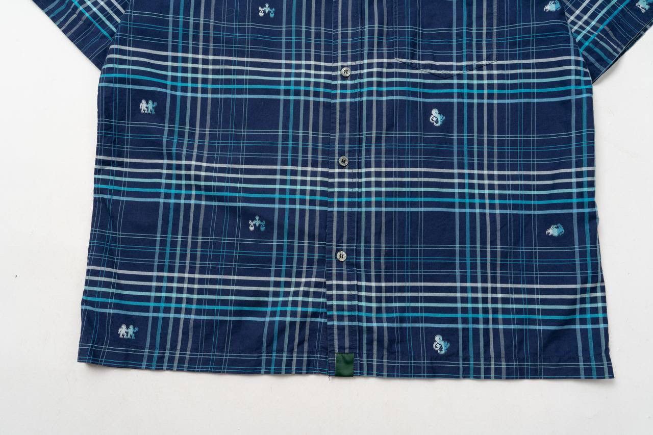 Paul Smith 🔵PAUL SMITH JEANS Vintage Short Sleeve Zodiac Cotton Shirt Size US XL / EU 56 / 4 - 7 Thumbnail