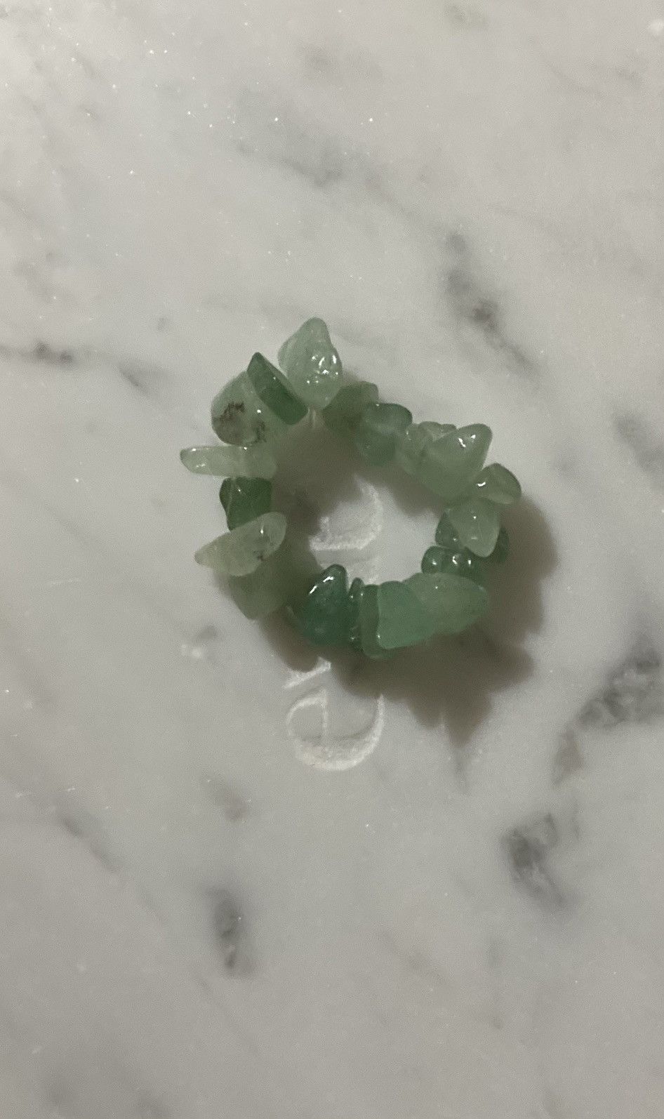Jewelry Jade chip beaded ring Size ONE SIZE - 1 Thumbnail