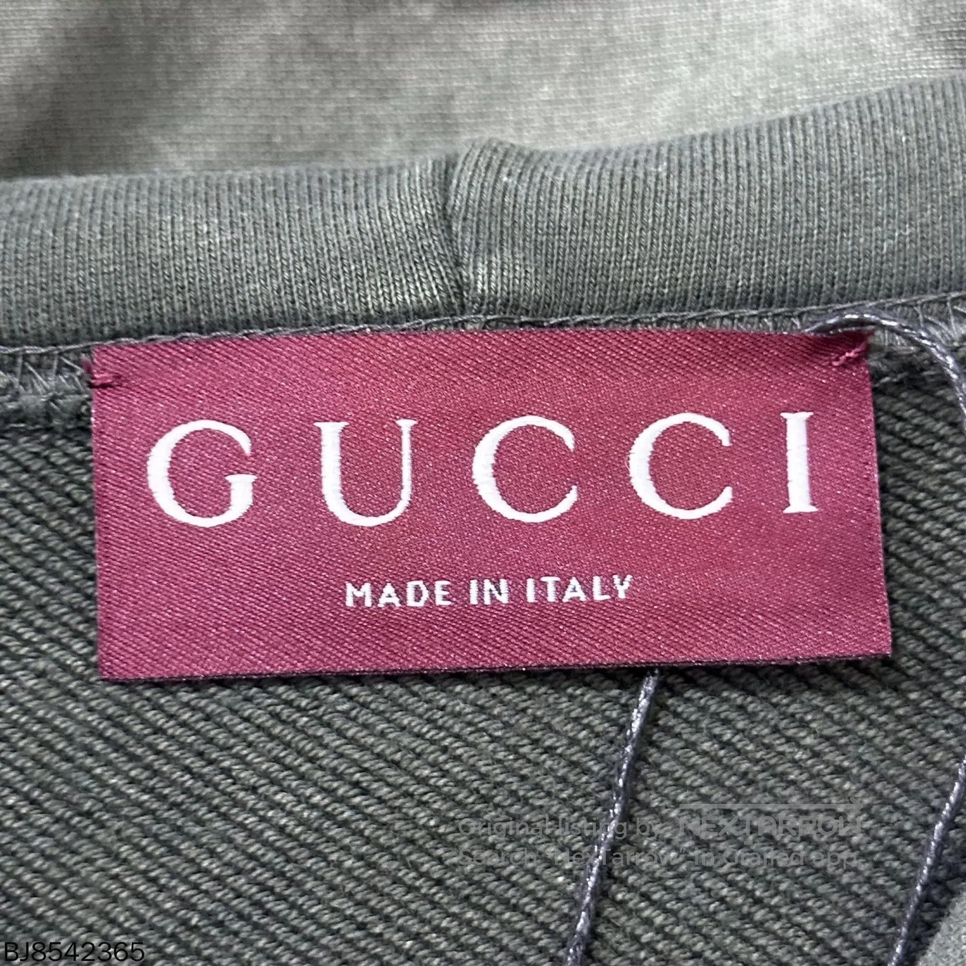 Gucci Green Hoodie with Front Pocket, Size S. Size US S / EU 44-46 / 1 - 5 Thumbnail