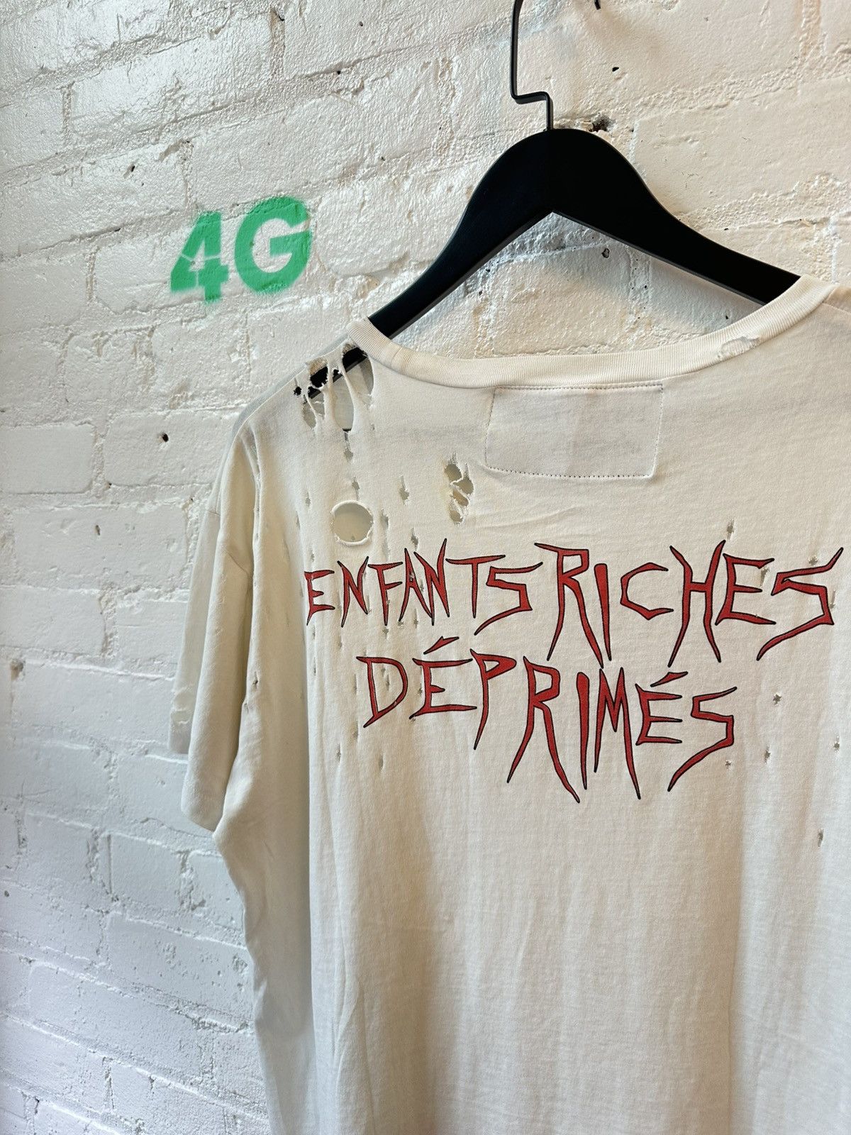 Enfants Riches Deprimes ERD BURN LA BURN THRASHED GRAPHIC T SZ L Size US L / EU 52-54 / 3 - 6 Thumbnail
