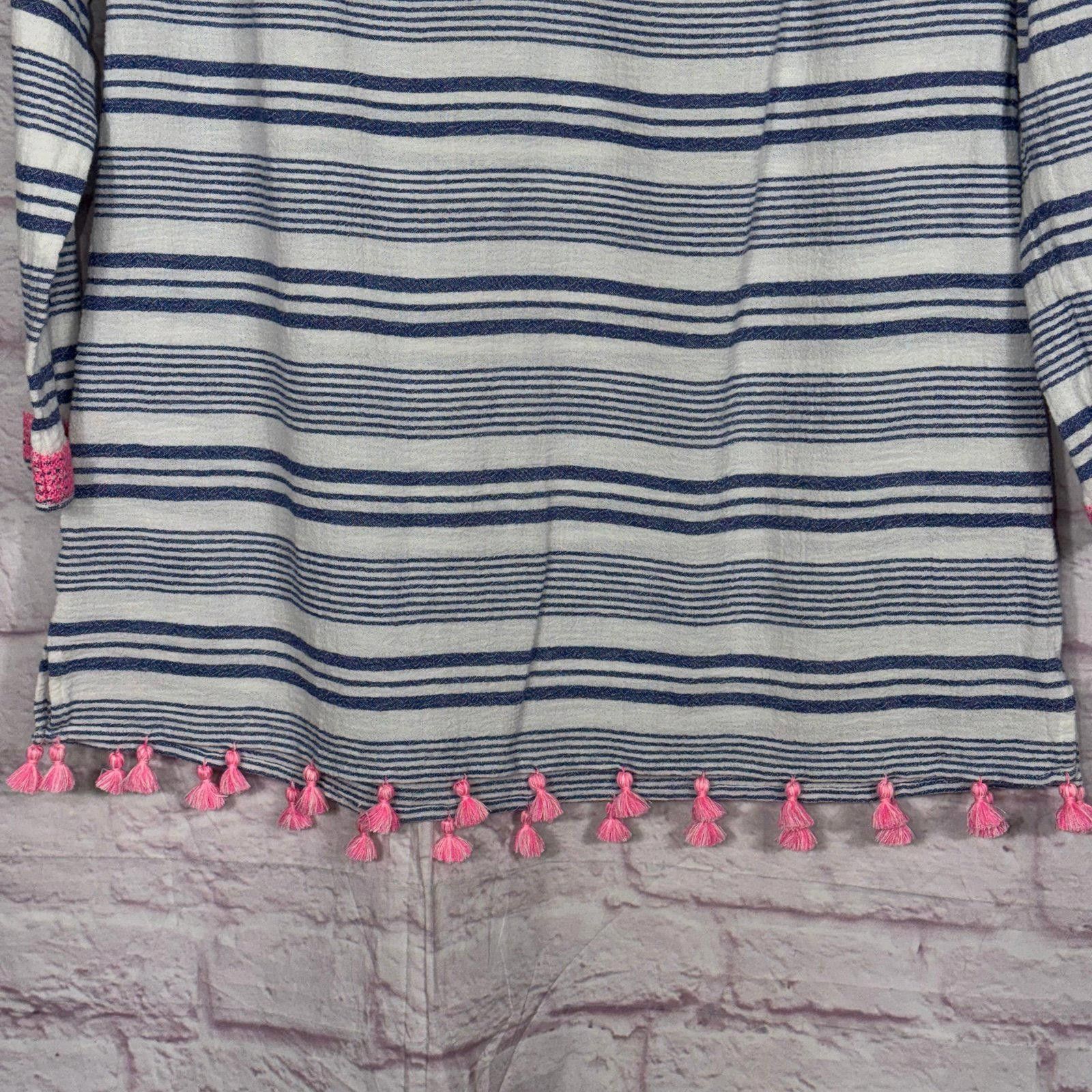 Vineyard Vines Vineyard Vines Women's Large Bungalow Striped Tunic Size L / US 10 / IT 46 - 6 Thumbnail