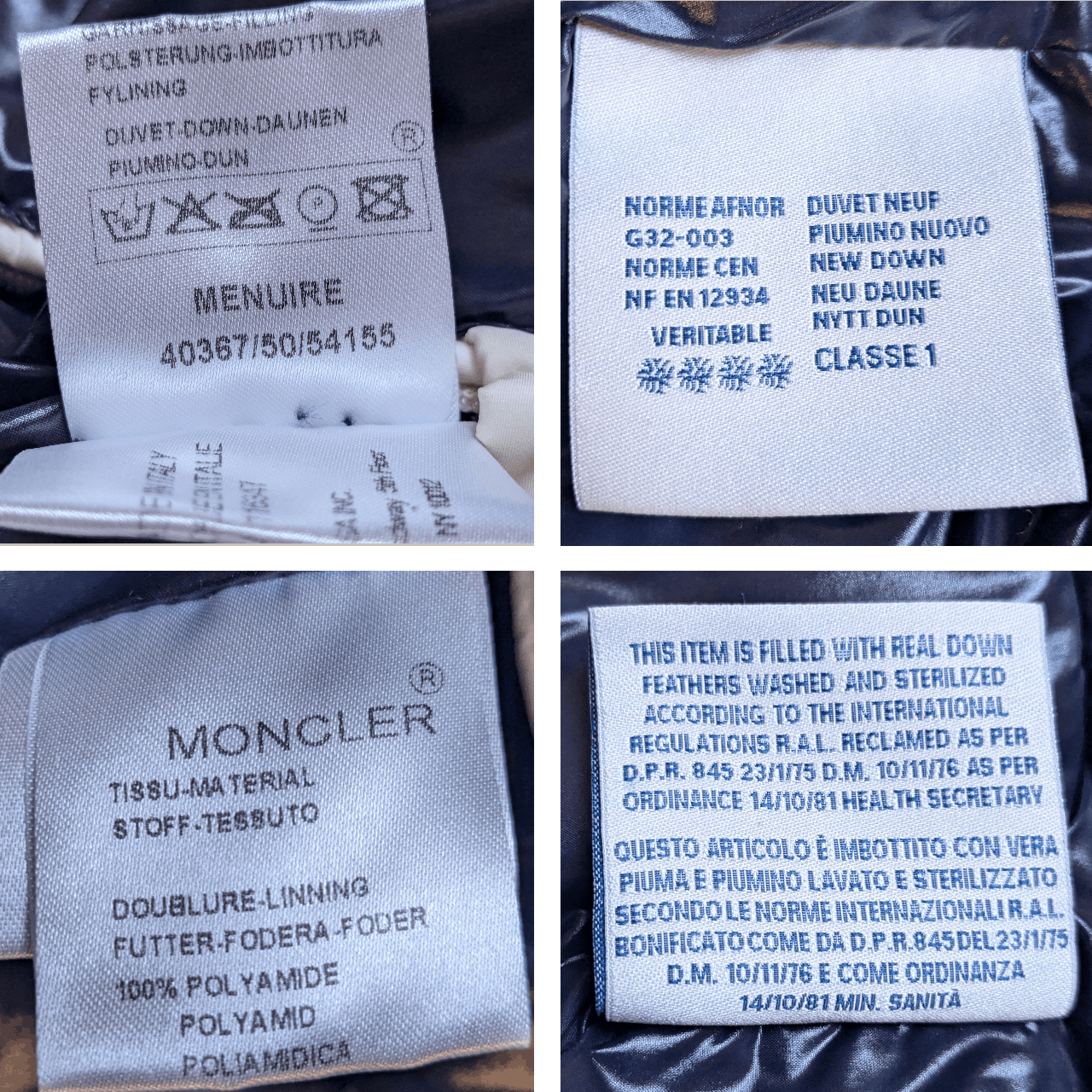 Moncler Moncler Striped Menuire Puffer Jacket Coat Chief Keef Size US L / EU 52-54 / 3 - 11 Thumbnail