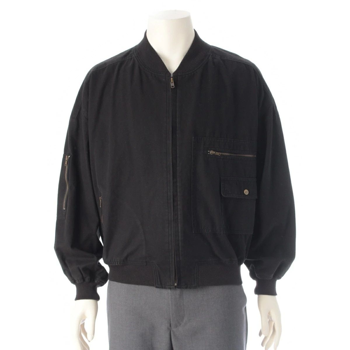 Issey Miyake Vintage I.S Issey Miyake Bomber Jacket Black 9 Size US M / EU 48-50 / 2 - 2 Thumbnail