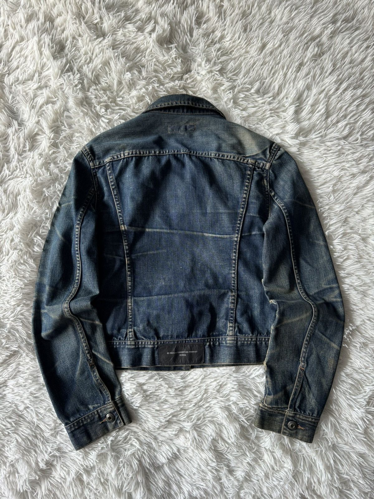 Hysteric Glamour Japanese Dyed Distressed Faded Washed Denim Trucker Jacket Size US M / EU 48-50 / 2 - 7 Thumbnail