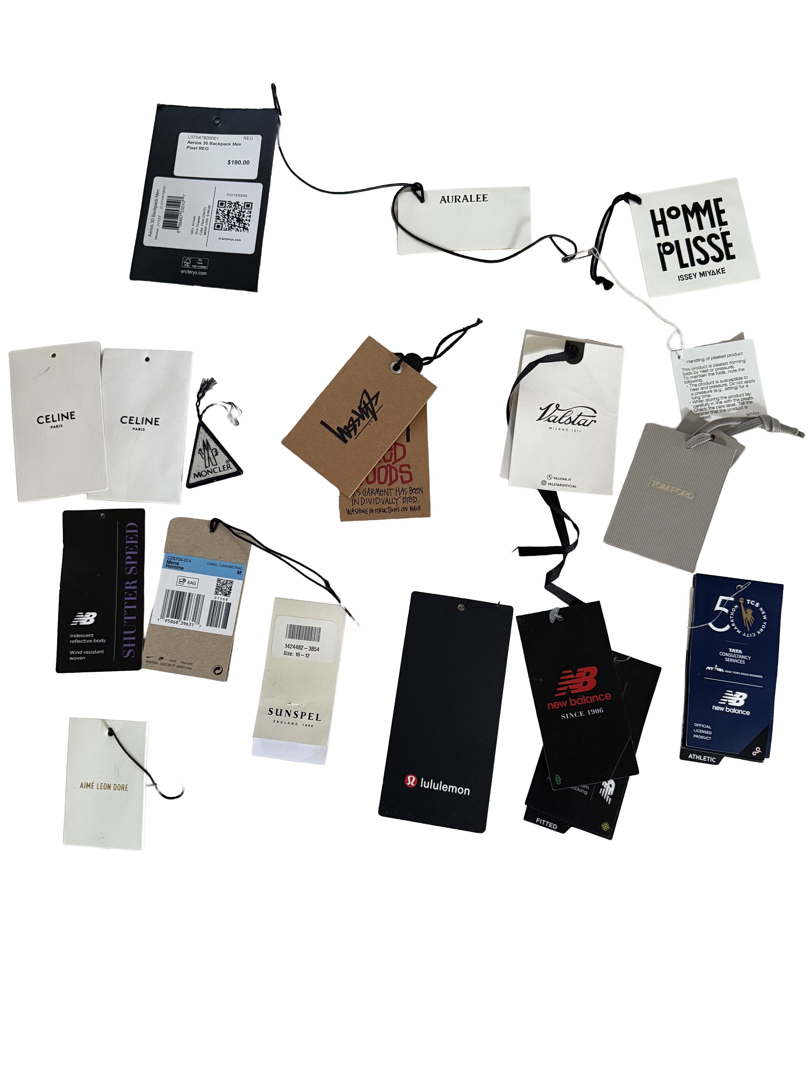 Homme Plisse Issey Miyake Authentic Designer Clothing Tags Lot (stussy, auralee, etc) Size ONE SIZE - 1 Preview