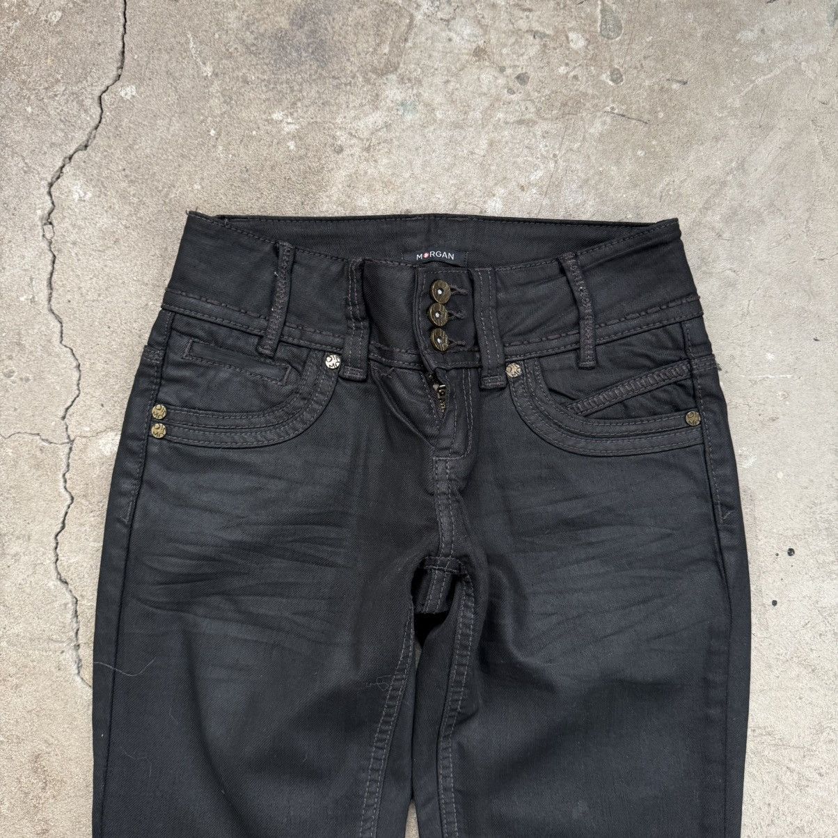 Morgan De Toi Y2K Morgan De Toi Black Waxed Pants Size 25" / US 0 / IT 36 - 5 Thumbnail