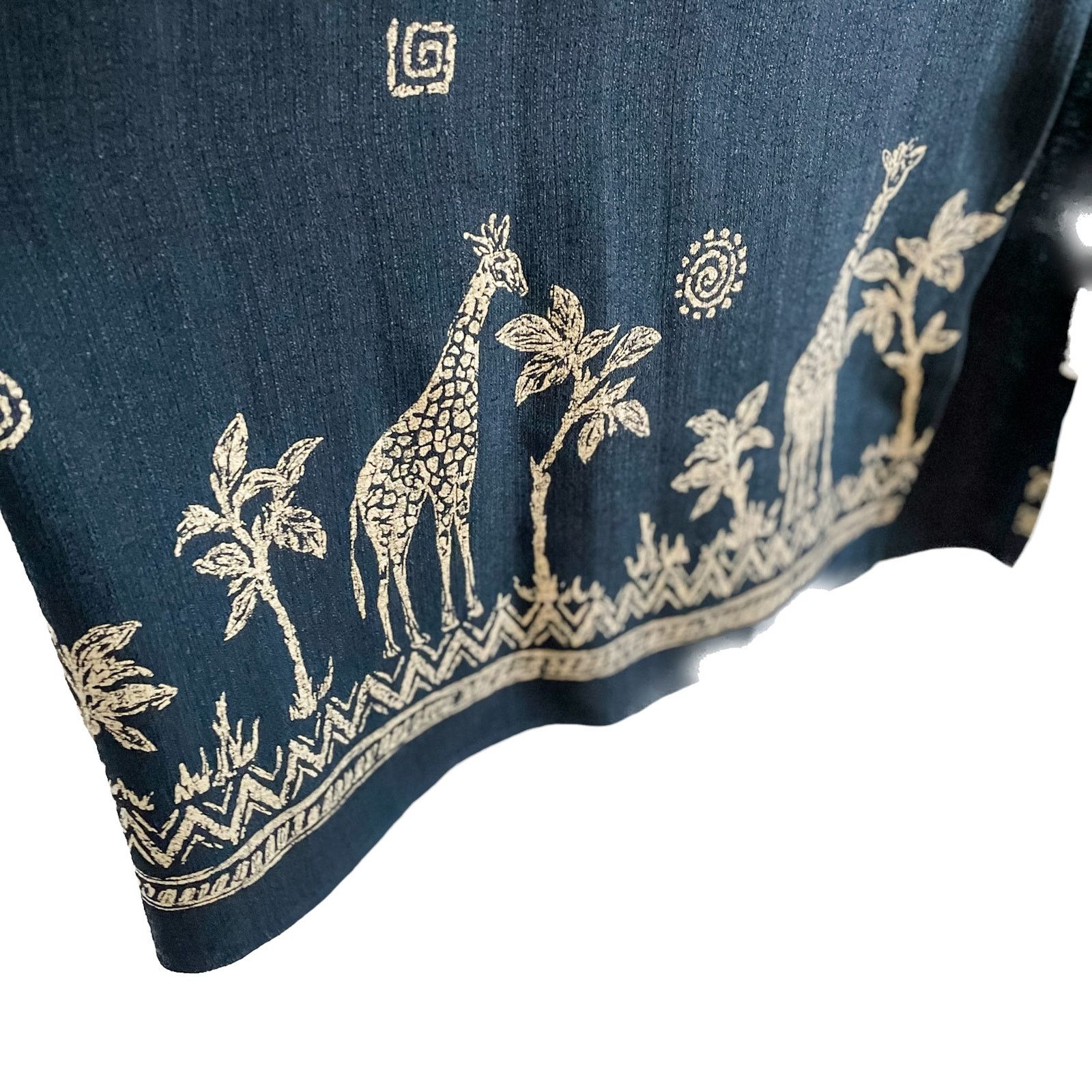 Vintage Vintage 90s midi straight skirt giraffe safari medium M Size 32" / US 10 / IT 46 - 3 Thumbnail