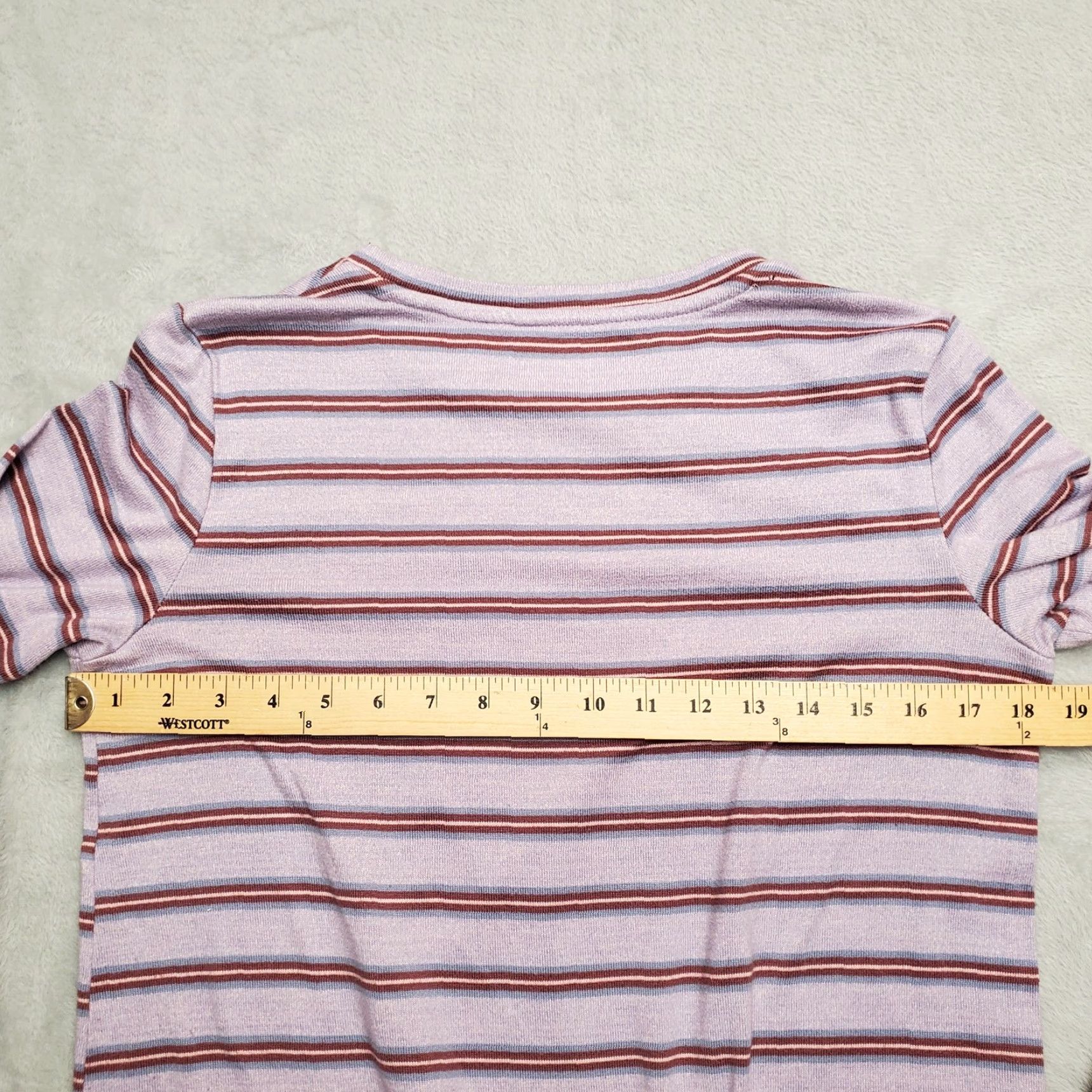 Lands' End Lands' End Sweater Womens Small Lavender Polyester Stretch Knit Pullover Casual Size S / US 4 / IT 40 - 7 Thumbnail