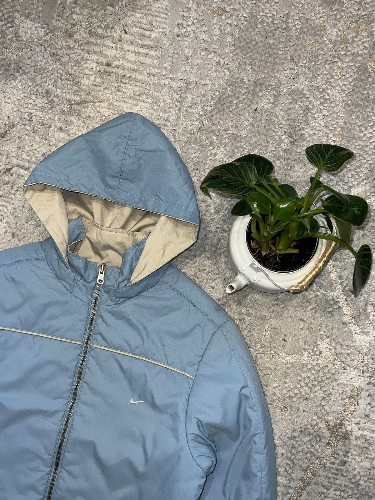 Nike × Vintage NIKE 00s VINTAGE 🦍 DOUBLE-SIDED DOWN PUFFER JACKET SWOOSH Size US S / EU 44-46 / 1 - 3 Thumbnail