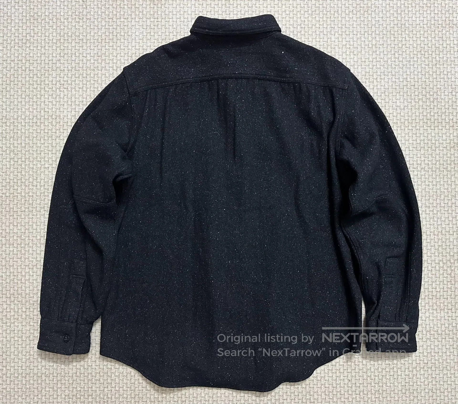 RRL Ralph Lauren RRL Vintage Wool Blend Navy Anchor Shirt. Size US L / EU 52-54 / 3 - 2 Thumbnail
