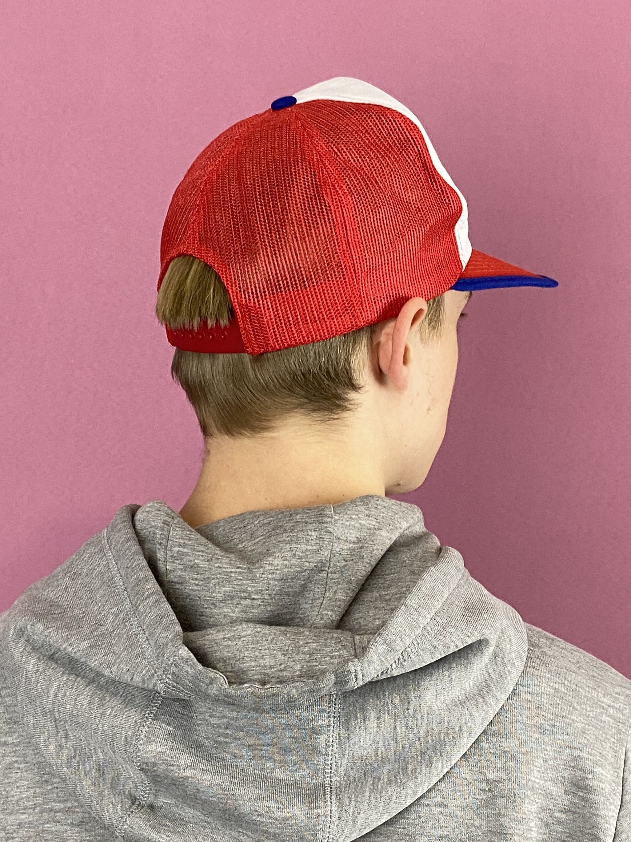 USA Olympics × Vintage 80s McDonalds Olympics USA Vintage Men's Mesh Trucker Cap Size ONE SIZE - 4 Thumbnail