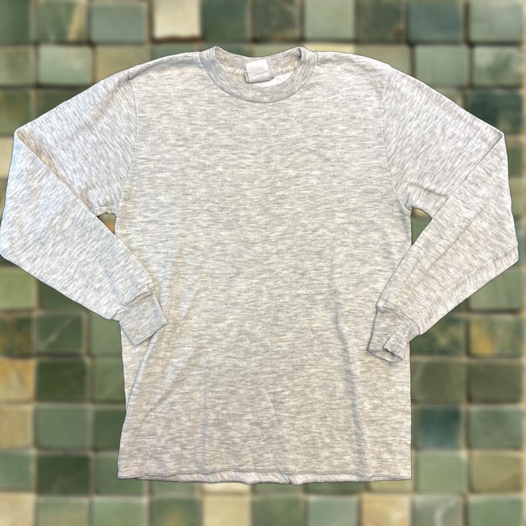 Vintage VINTAGE Medalist Sweater Mens Large Grey Long Sleeve Crewneck Made In USA 90s Pullover Thermal Knit - Mens Size US L / EU 52-54 / 3 - 1 Thumbnail