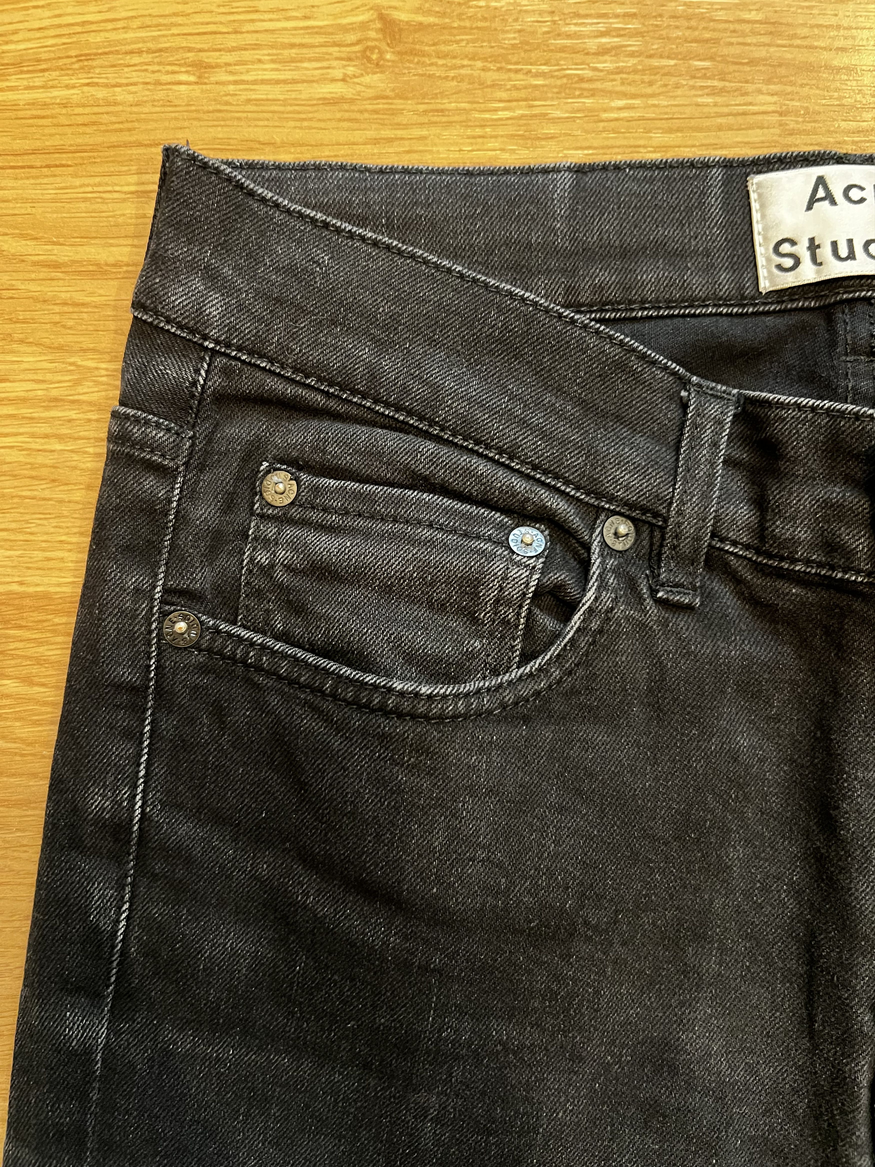 Acne Studios Acne Studios Ace Cash Black Size US 30 / EU 46 - 6 Thumbnail