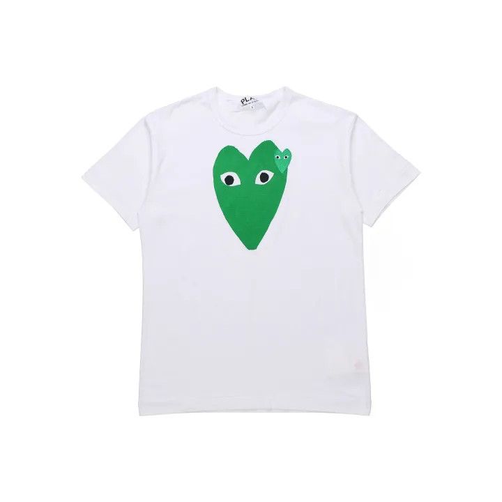 Comme des Garcons Comme des Garçons Play Green Heart Print T-Shirt 0079 Size US S / EU 44-46 / 1 - 1 Thumbnail