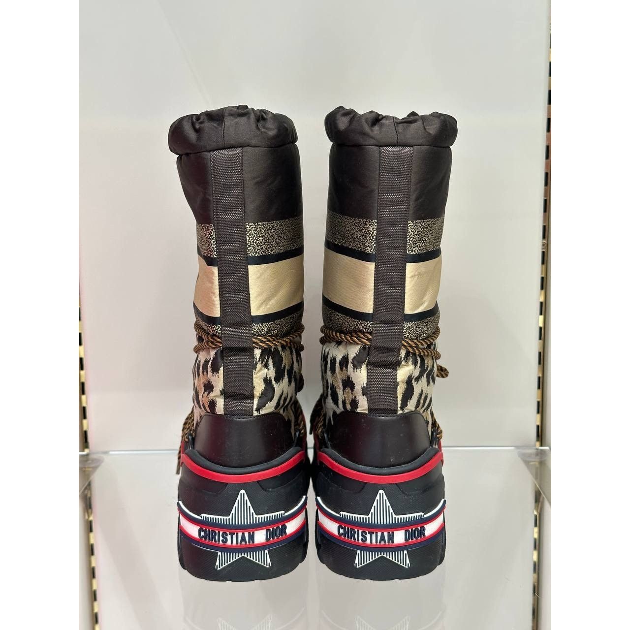 Dior Dior Stylish Leopard Print Snow Boots Sz.37-38 Size US 7.5 / IT 37.5 - 2 Thumbnail