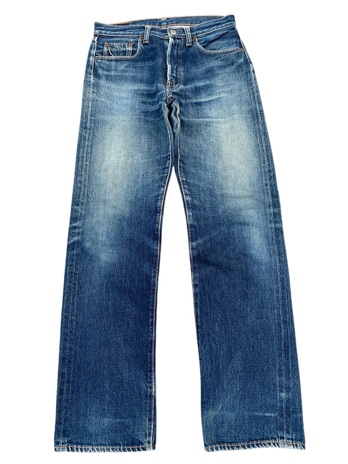 Denime VINTAGE DENIME SELVEDGE MUDWASH DISTRESSED JAPANESE DENIM Size US 30 / EU 46 - 1 Thumbnail