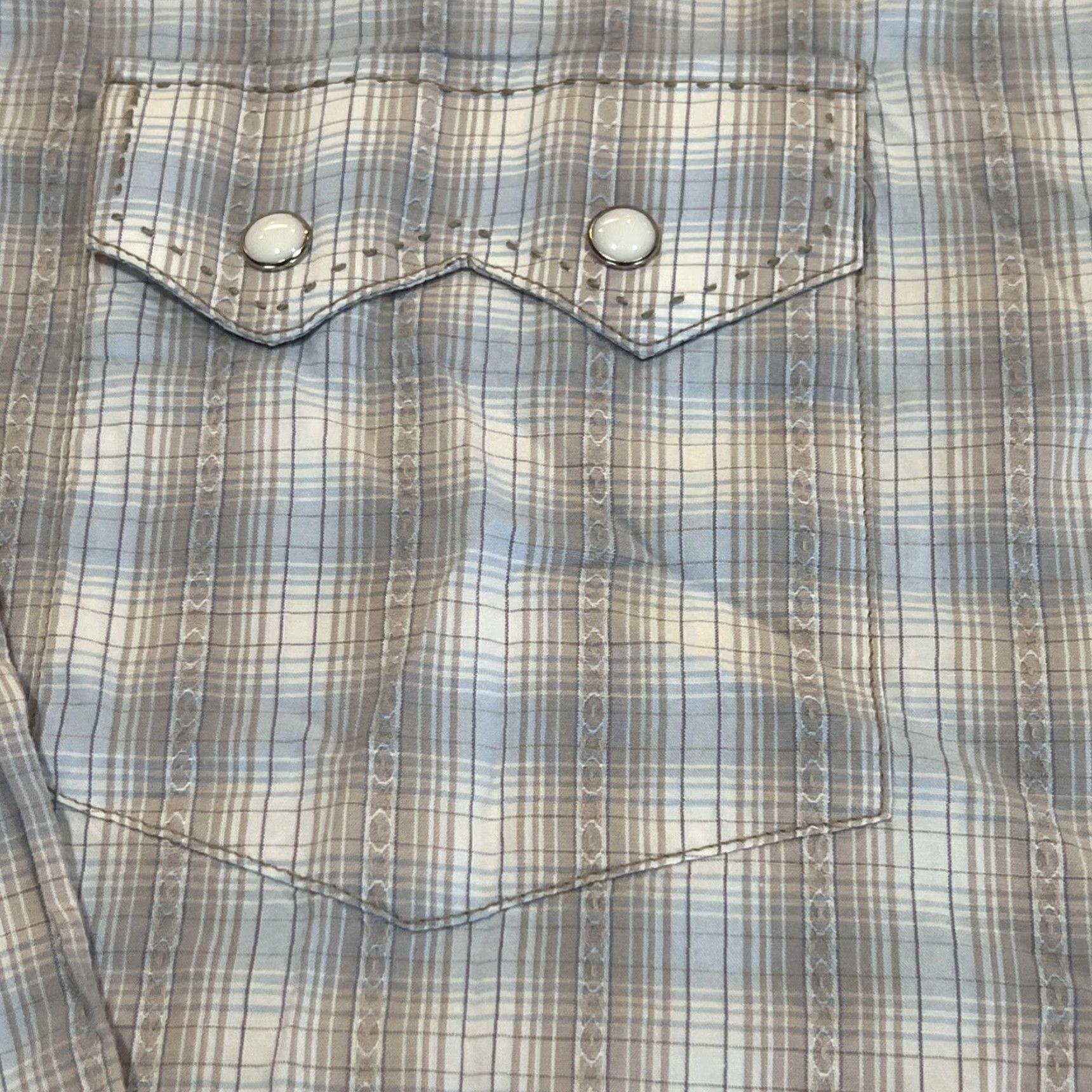 Vintage B&D Panhandle Slim Pearl Snap Shirt Men 2XL Western Cowboy Rockabilly Plaid Long Sleeve Size US XXL / EU 58 / 5 - 4 Thumbnail