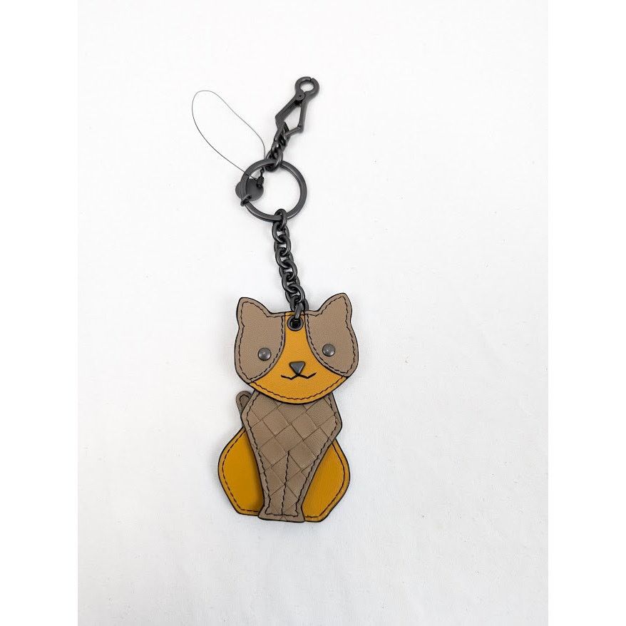 Bottega Veneta o1rshd1 Size: OS / Nappa Intrecciato Keyring in Orange/Brown Size ONE SIZE - 1 Thumbnail