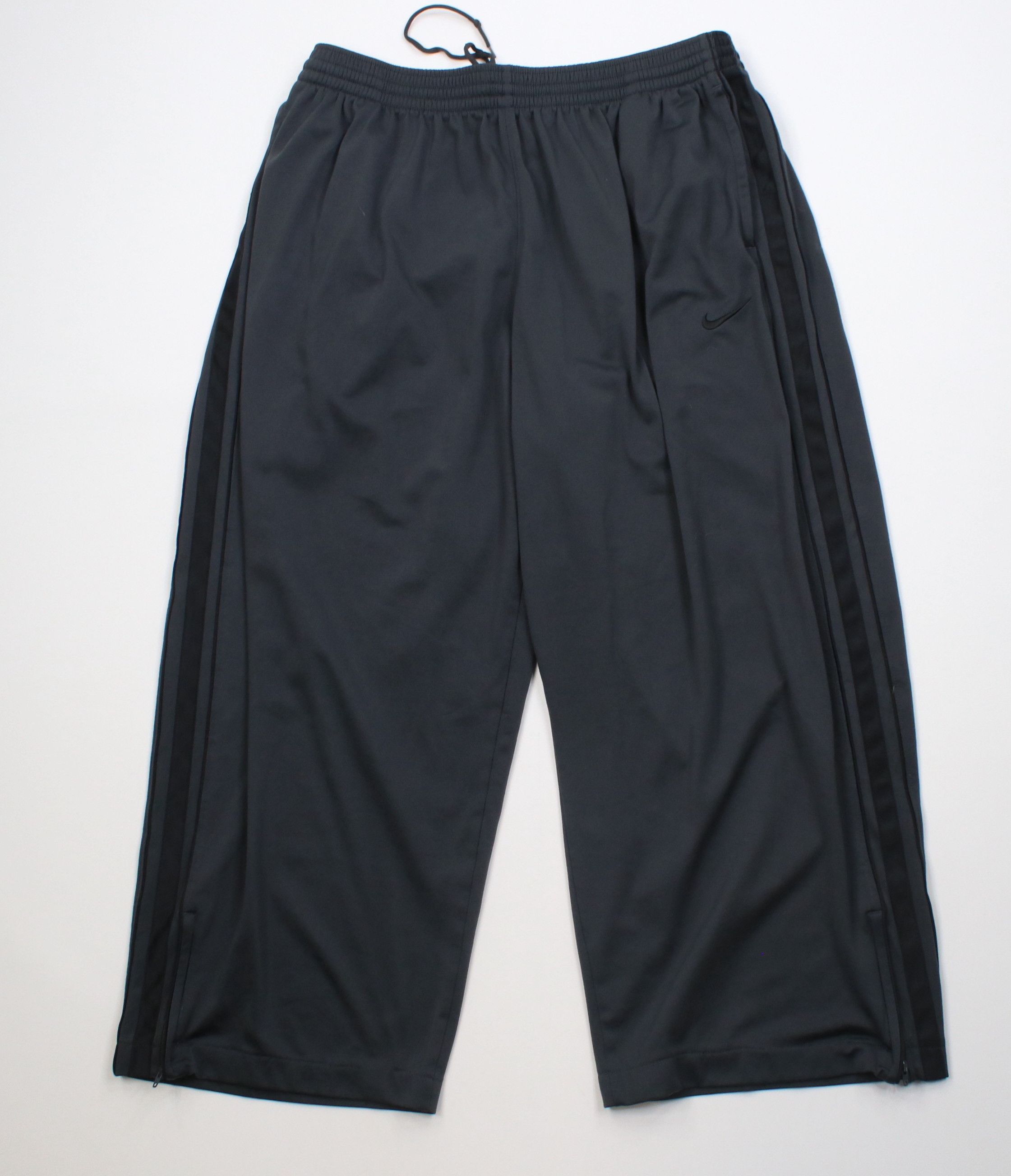 Vintage Y2K Nike Knit Wide Leg Sweatpants Pants Dark Gray