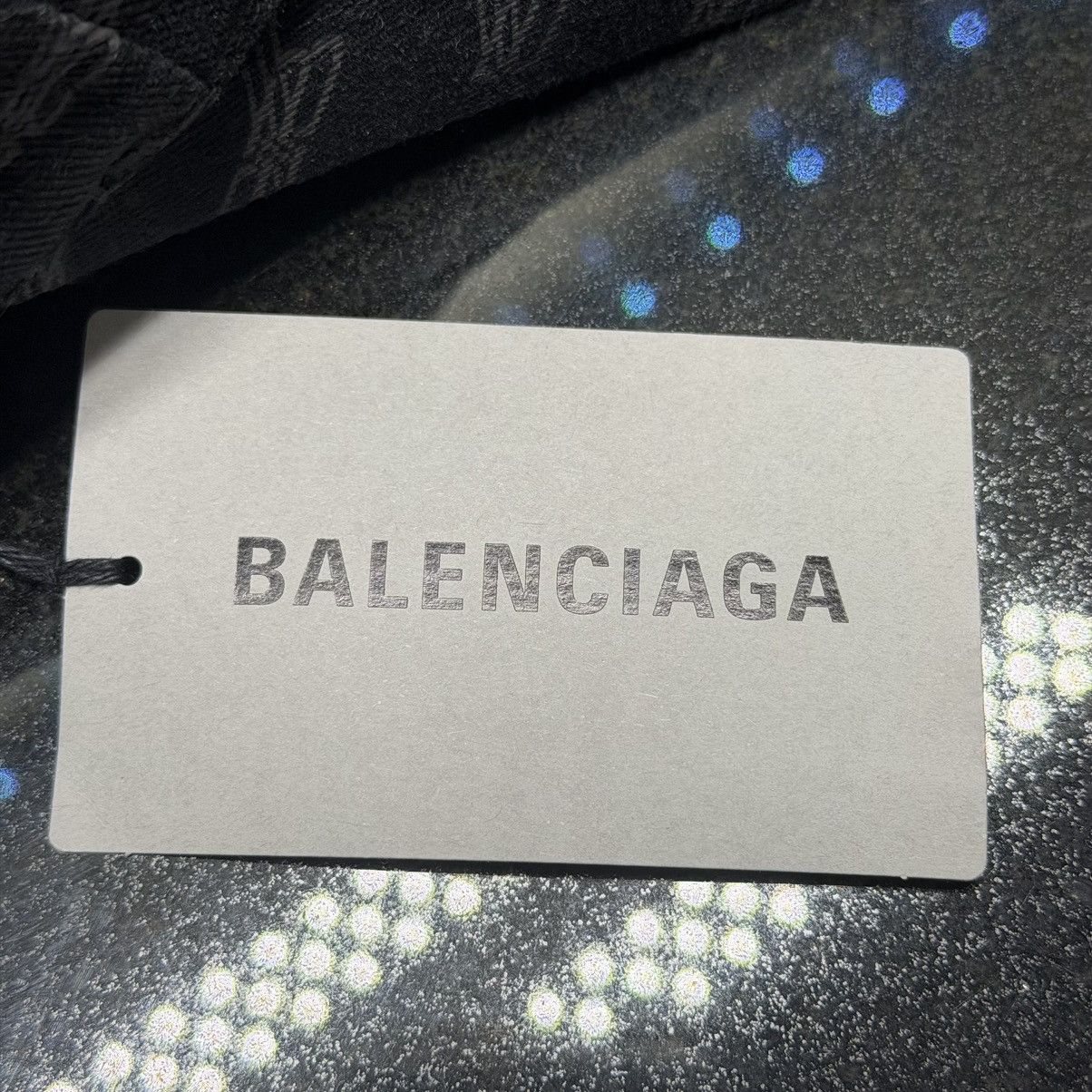 Balenciaga Balenciaga BB Monogram Cap Black Gray Logo Print Adjustable Size ONE SIZE - 8 Thumbnail