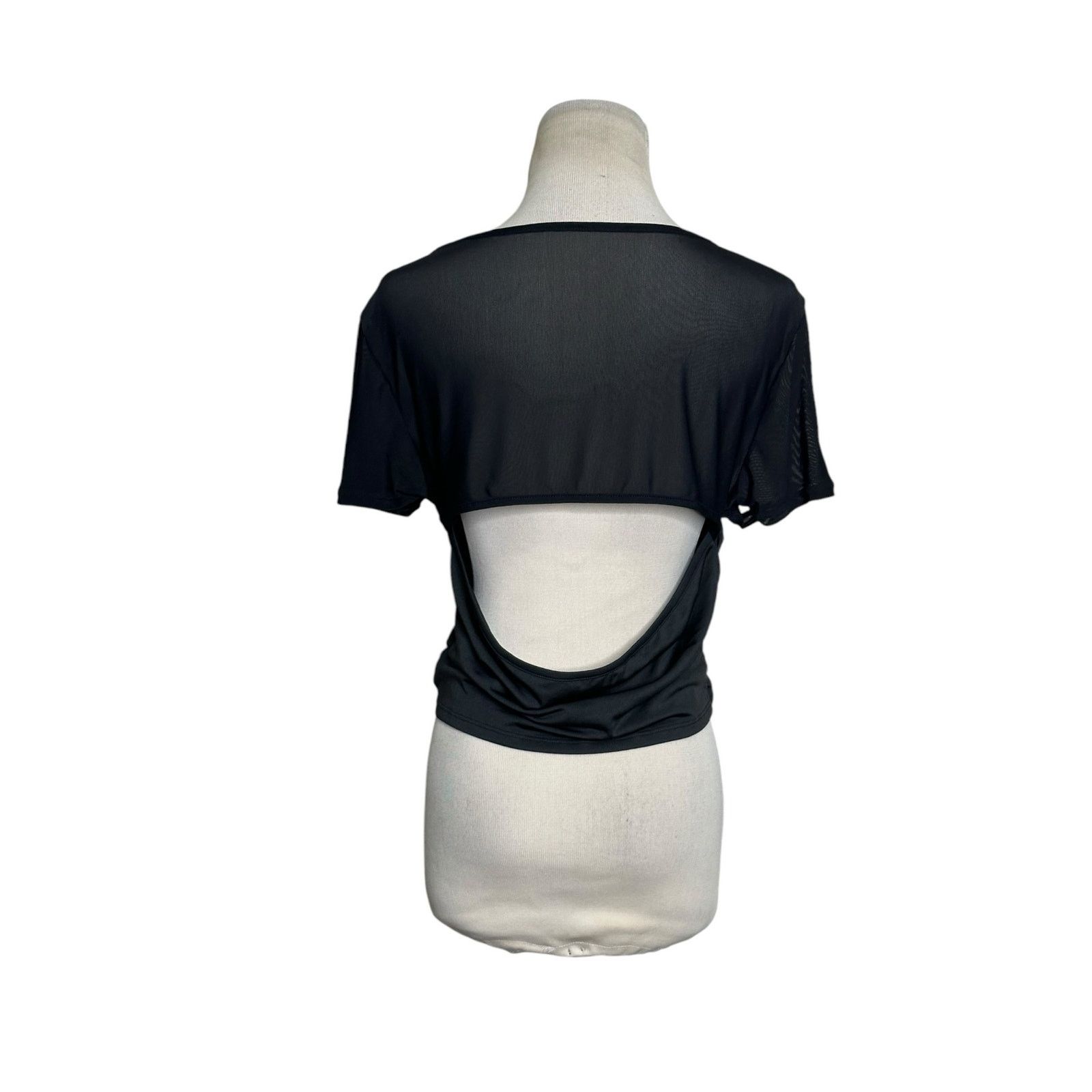 Cider Cider black cut out short sleeves top size XL Size XL / US 12-14 / IT 48-50 - 2 Thumbnail