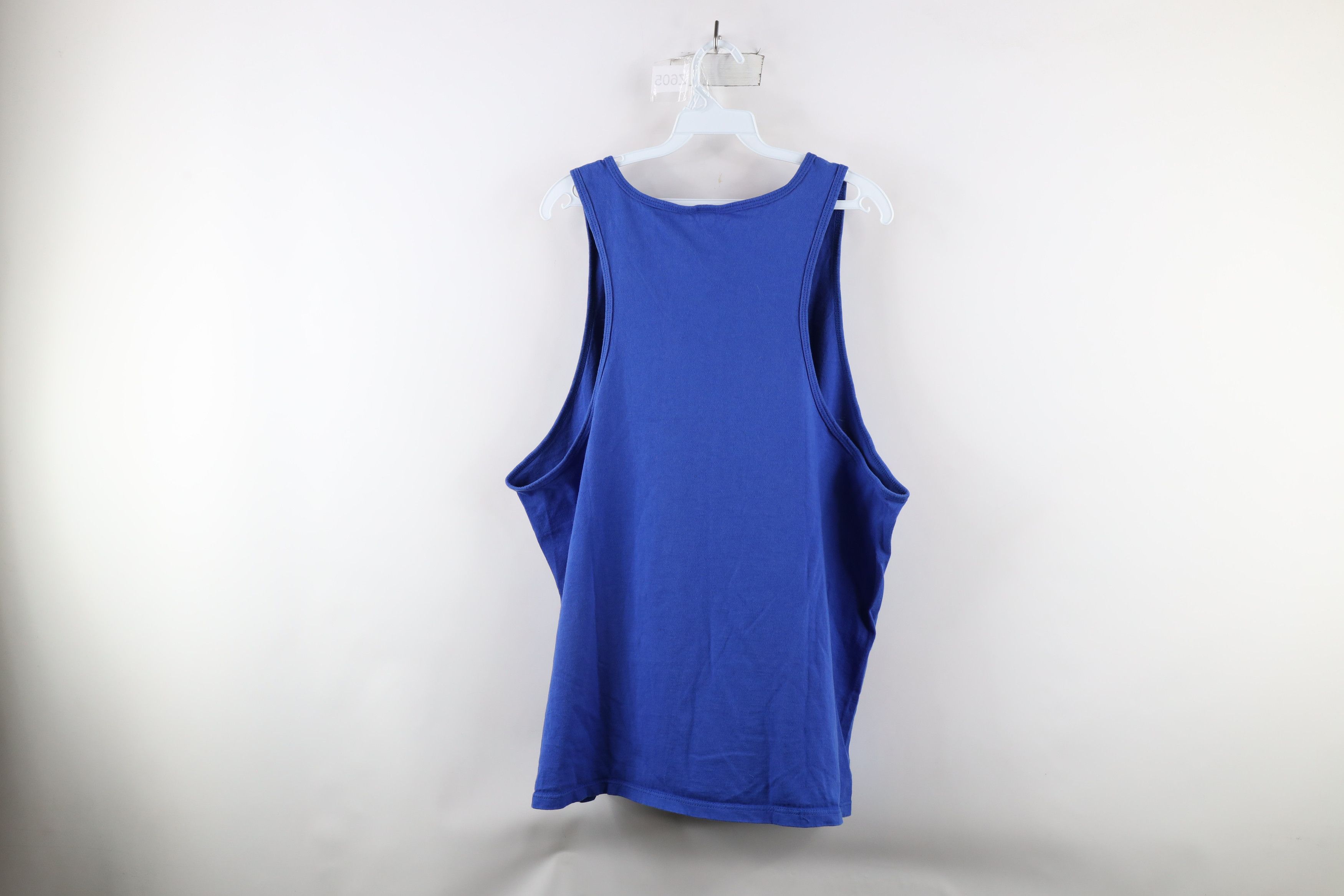 Vintage Vintage 90s Streetwear Tank Top T-Shirt Blue Cotton USA Size US L / EU 52-54 / 3 - 5 Thumbnail