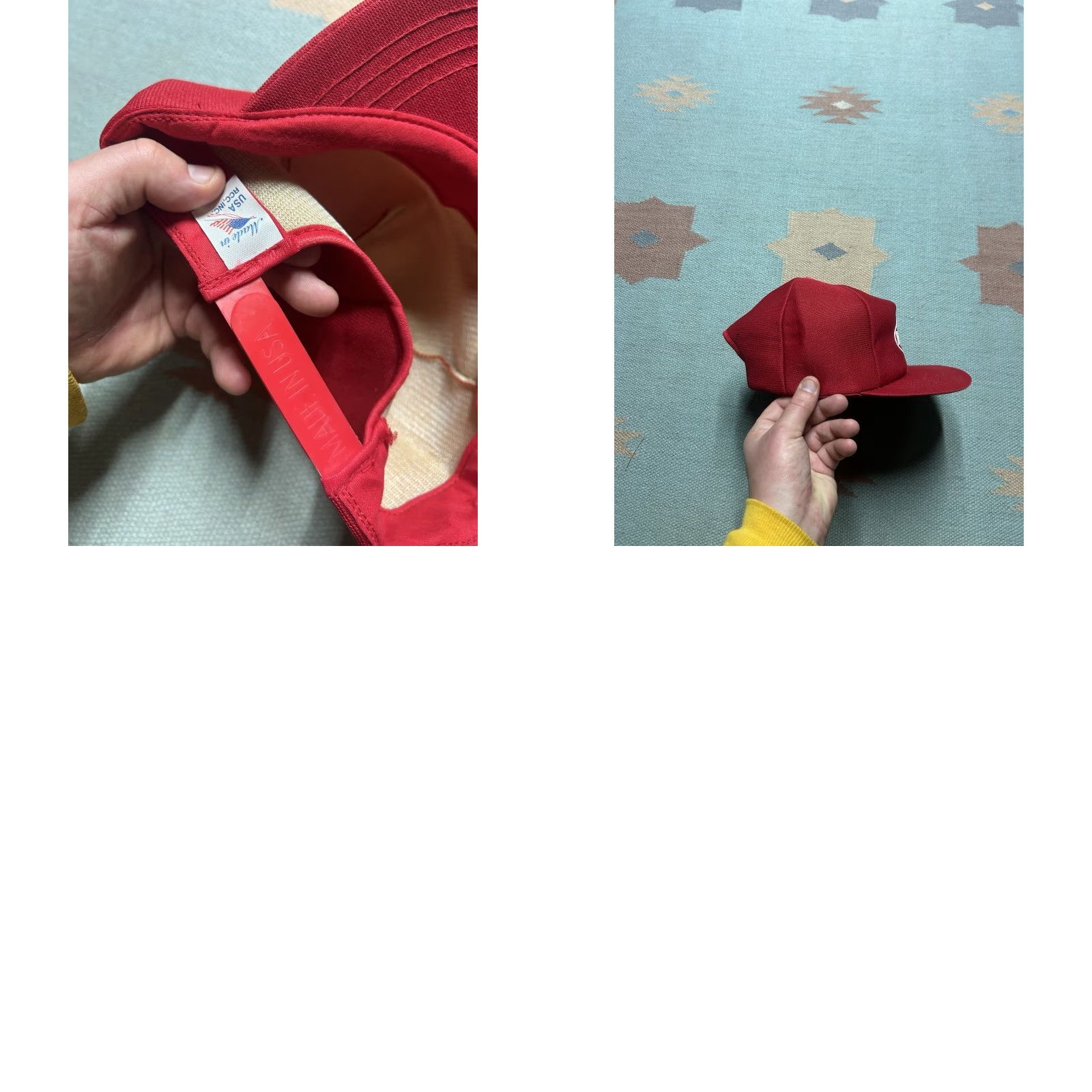 Vintage VINTAGE 80s SnapBack Hat Cap Premarc Concrete Construction USA Made Full Foam Red Adjustable Men USA SnapBack Hat Size ONE SIZE - 8 Thumbnail
