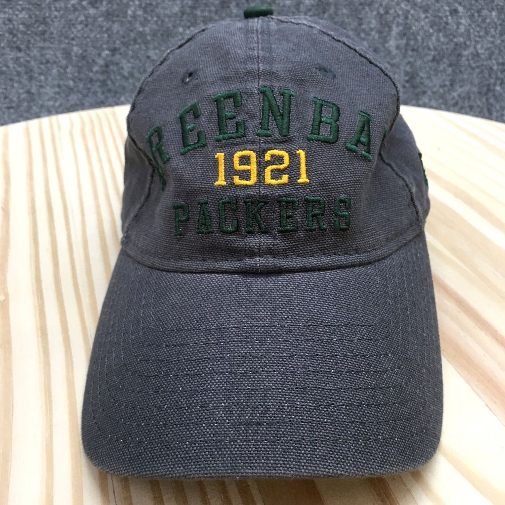 New Era New Era NFL Greenbay Packers Baseball Hat Mens Gray One Size Embroidered Logo Size ONE SIZE - 2 Thumbnail
