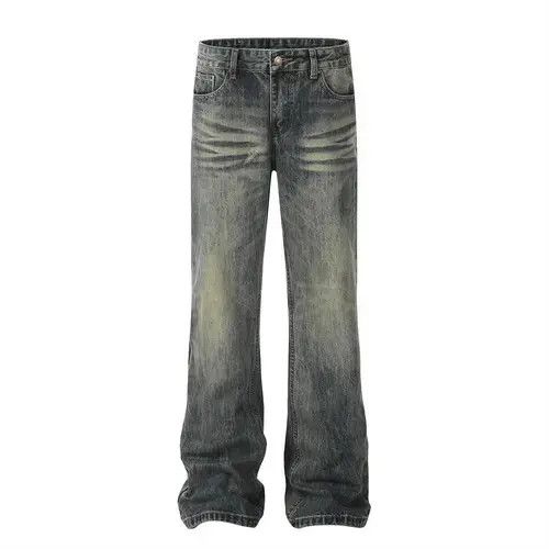 Jean Distressed washed loose pocket ripped flared jeans Size US 32 / EU 48 - 1 Thumbnail