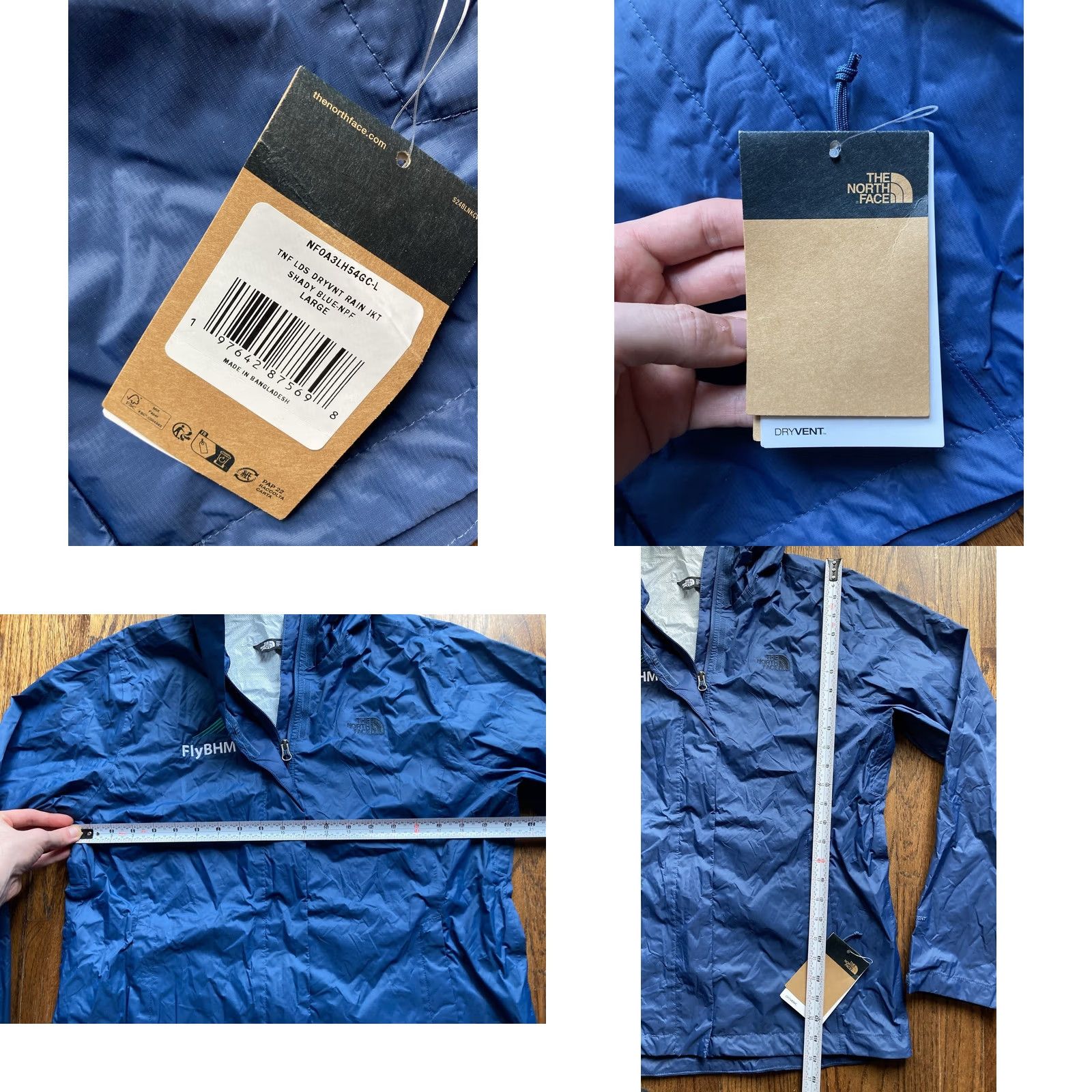 The North Face The North Face Rain Jacket Womens L Blue Hooded Full Zip DryVent Softshell Jacket Size L / US 10 / IT 46 - 8 Thumbnail
