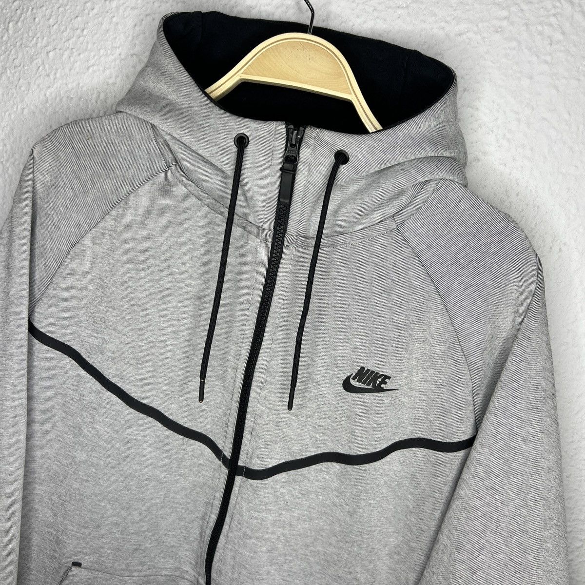Nike Nike Tech Fleece Hoodie Grey Jacket Zip Size US XL / EU 56 / 4 - 4 Thumbnail