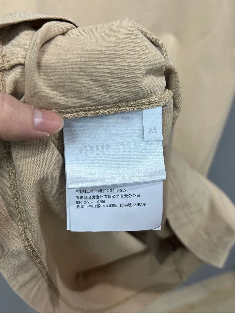 Prada MiuMiu Khaki Short Sleeve TShirt -2505 Size US M / EU 48-50 / 2 - 3 Thumbnail