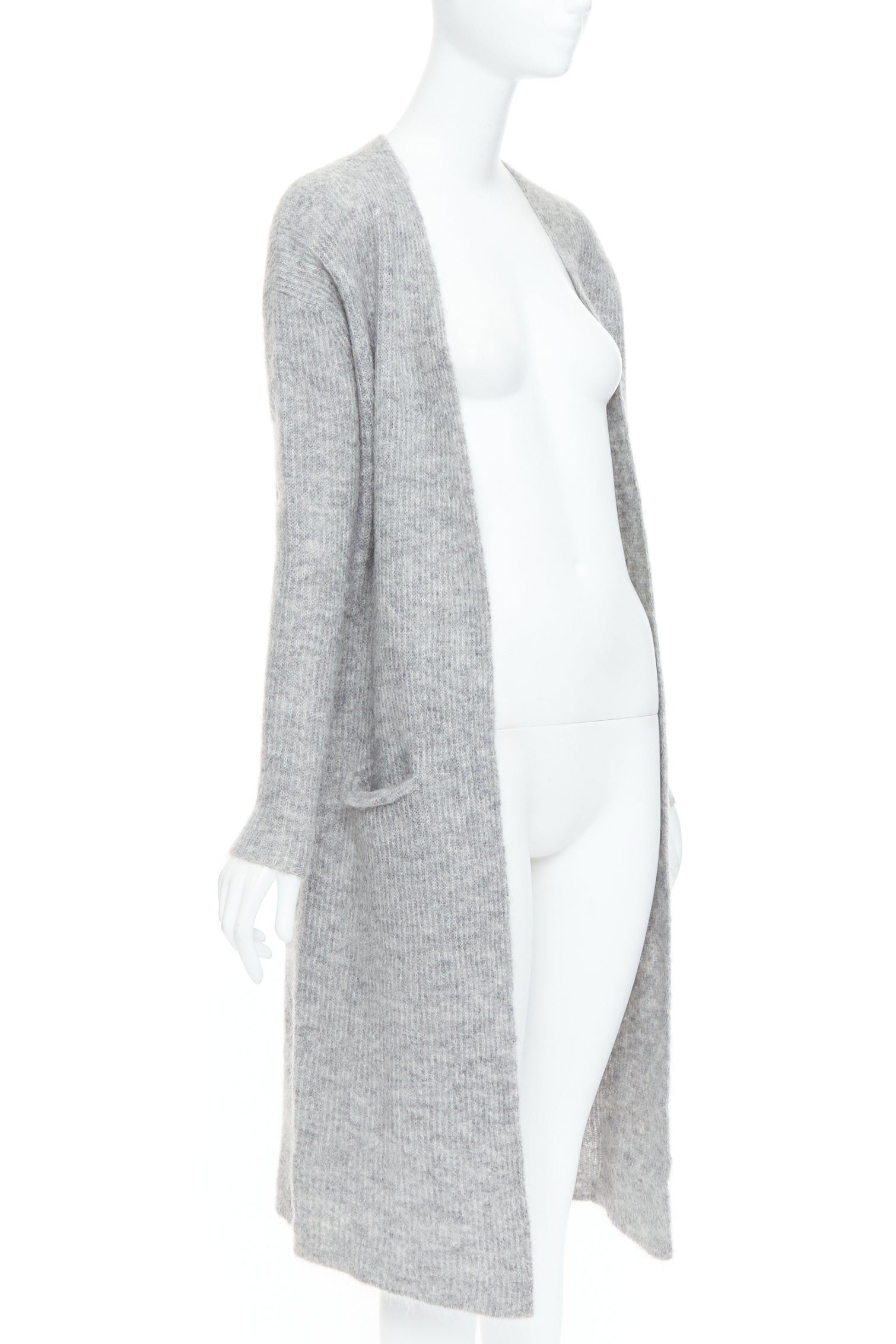 By Malene Birger BY MALENE BIRGER grey wool mohair blend long knit cardigan sweater XS Size S / US 4 / IT 40 - 1 Thumbnail