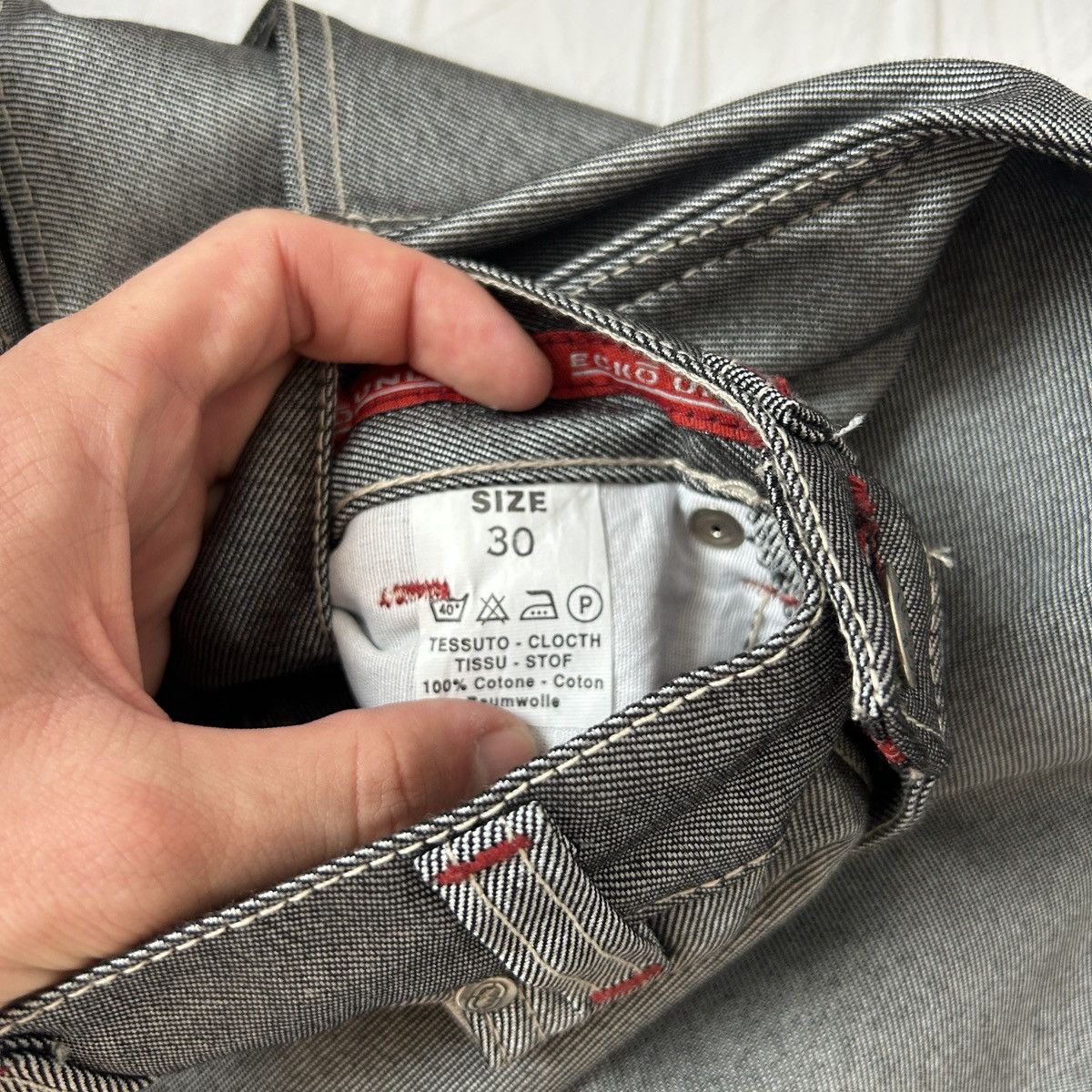 Ecko Unltd. Y2K ECKO untld. Baggy jeans skate silver Size US 30 / EU 46 - 11 Thumbnail