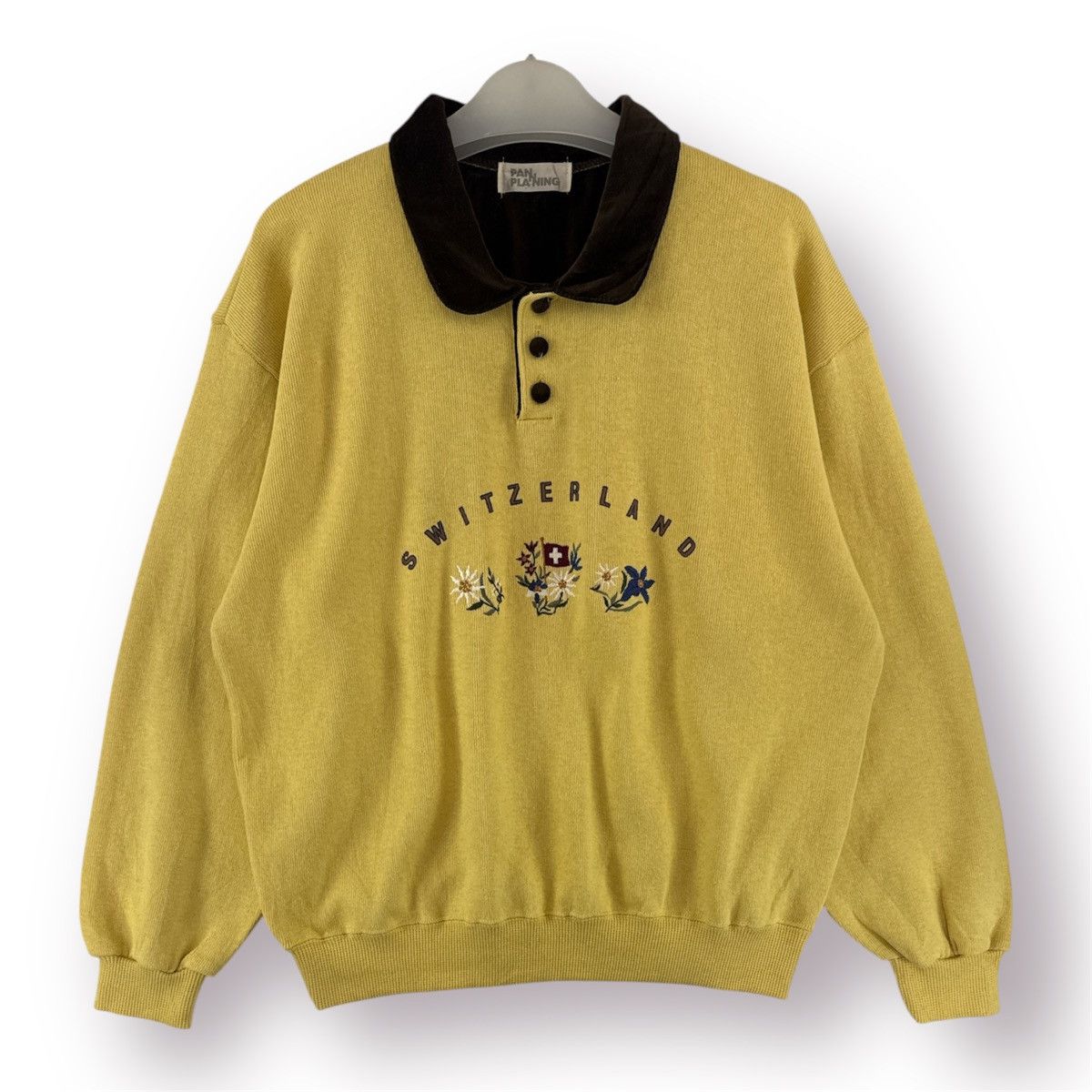 Art Comes First 🔥 90s Switzerland Trditional Art Embroidery Logo Sweatshirt Size US S / EU 44-46 / 1 - 1 Thumbnail