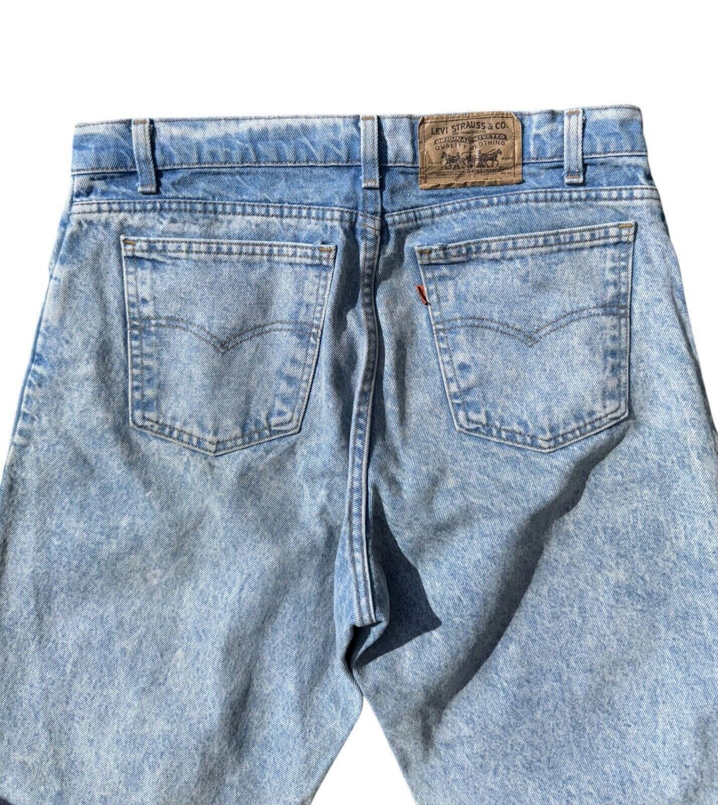 Levi's Vintage Levis 550 Light Wash Orange Tab Denim Jeans Sz 36x30 Size US 36 / EU 52 - 5 Thumbnail