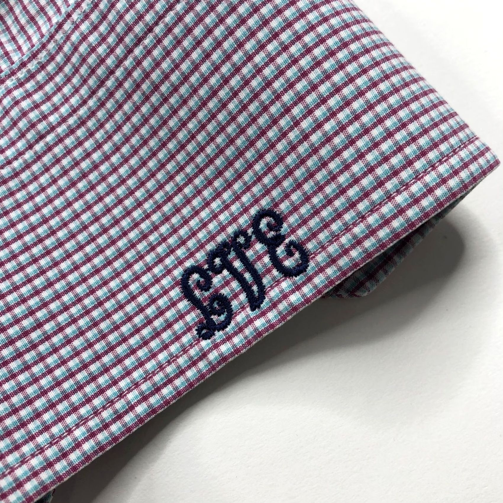 Eton ETON CONTEMPORARY Dress Shirt Plaid Red 16/32 Long Sleeve Button Cuff Mens Regular 100% Cotton Size 42R - 3 Thumbnail