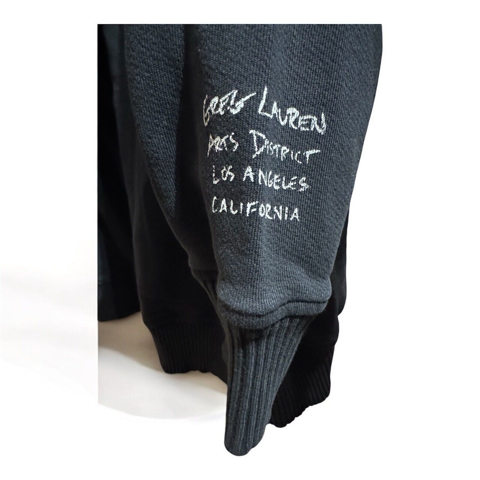 Greg Lauren Greg Lauren 50/50 Black Sweatsuit Hoodie + Sweats Size 4 XL Size US 38 / EU 54 - 6 Thumbnail