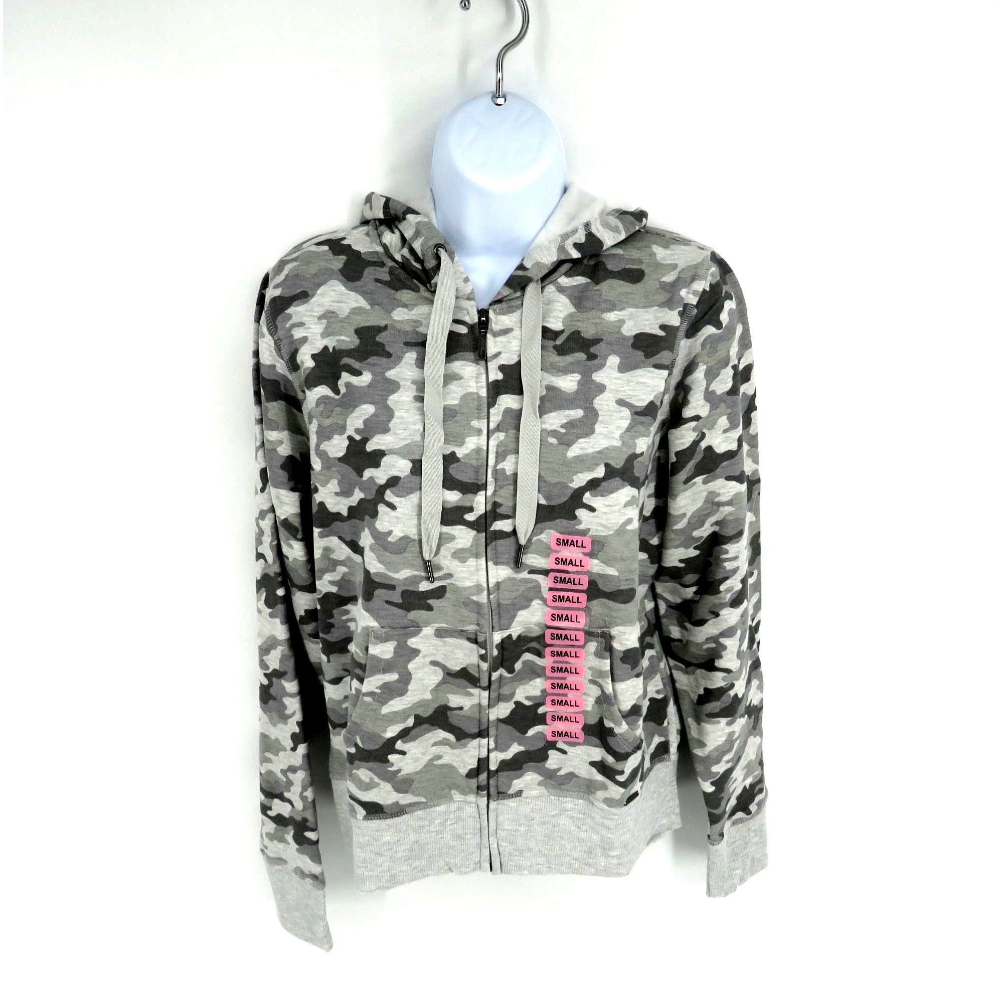 Eddie Bauer Eddie Bauer Gray Camo Fleece Lounge Hoodie Small NWT $60.00 Size S / US 4 / IT 40 - 1 Thumbnail