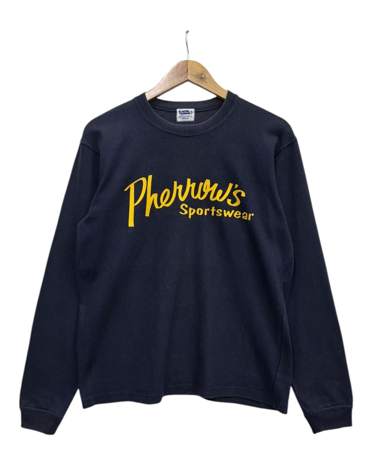 Pherrow's GRAIL🔥90s Pherrows Made In Japan Crewneck Long Sleeve Shirt Size US M / EU 48-50 / 2 - 1 Thumbnail