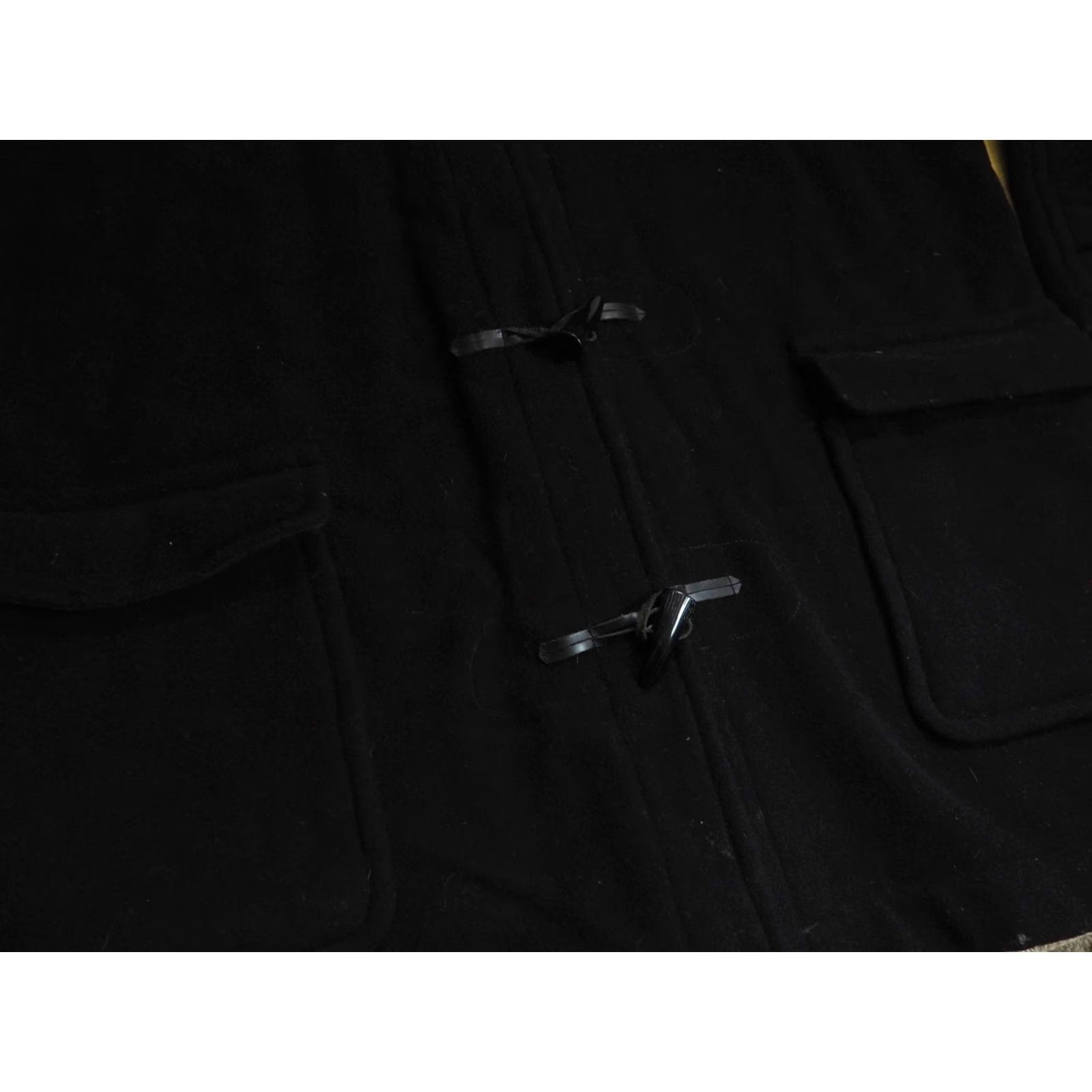 Ralph Lauren VTG Chaps Ralph Lauren Black Wool Blend Toggle Duffle Hooded Overcoat Mens L Size US L / EU 52-54 / 3 - 6 Thumbnail