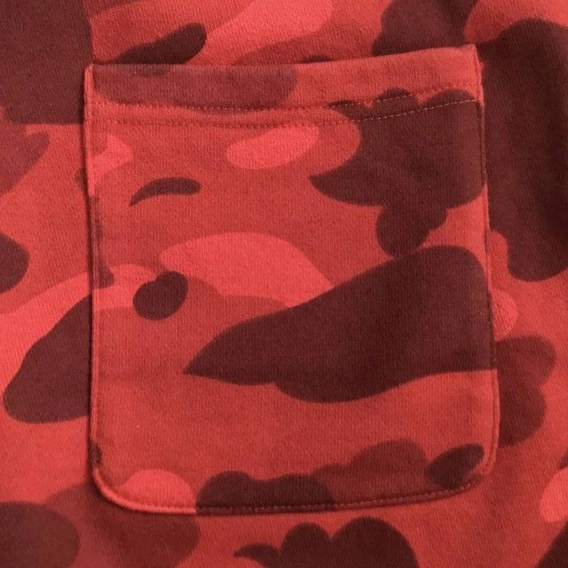 Bape BAPE Red camo sweat shorts a bathing ape ★size M Size US 32 / EU 48 - 4 Thumbnail