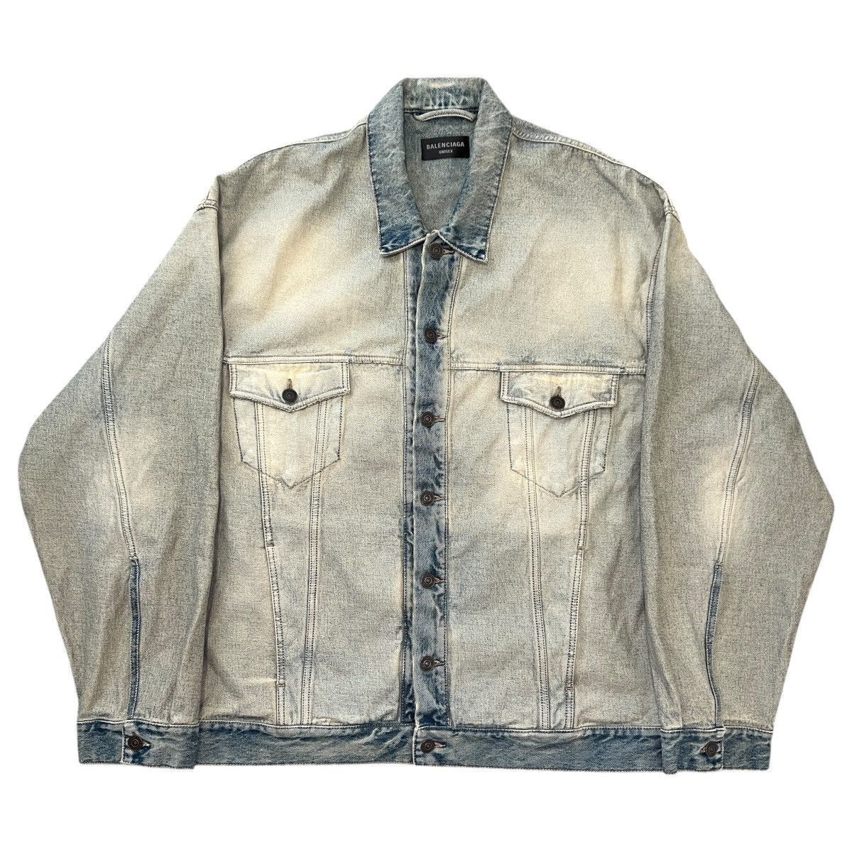 Balenciaga BALENCIAGA 2024SS Inside-out Oversized Denim Jacket Size US XS / EU 42 / 0 - 1 Thumbnail